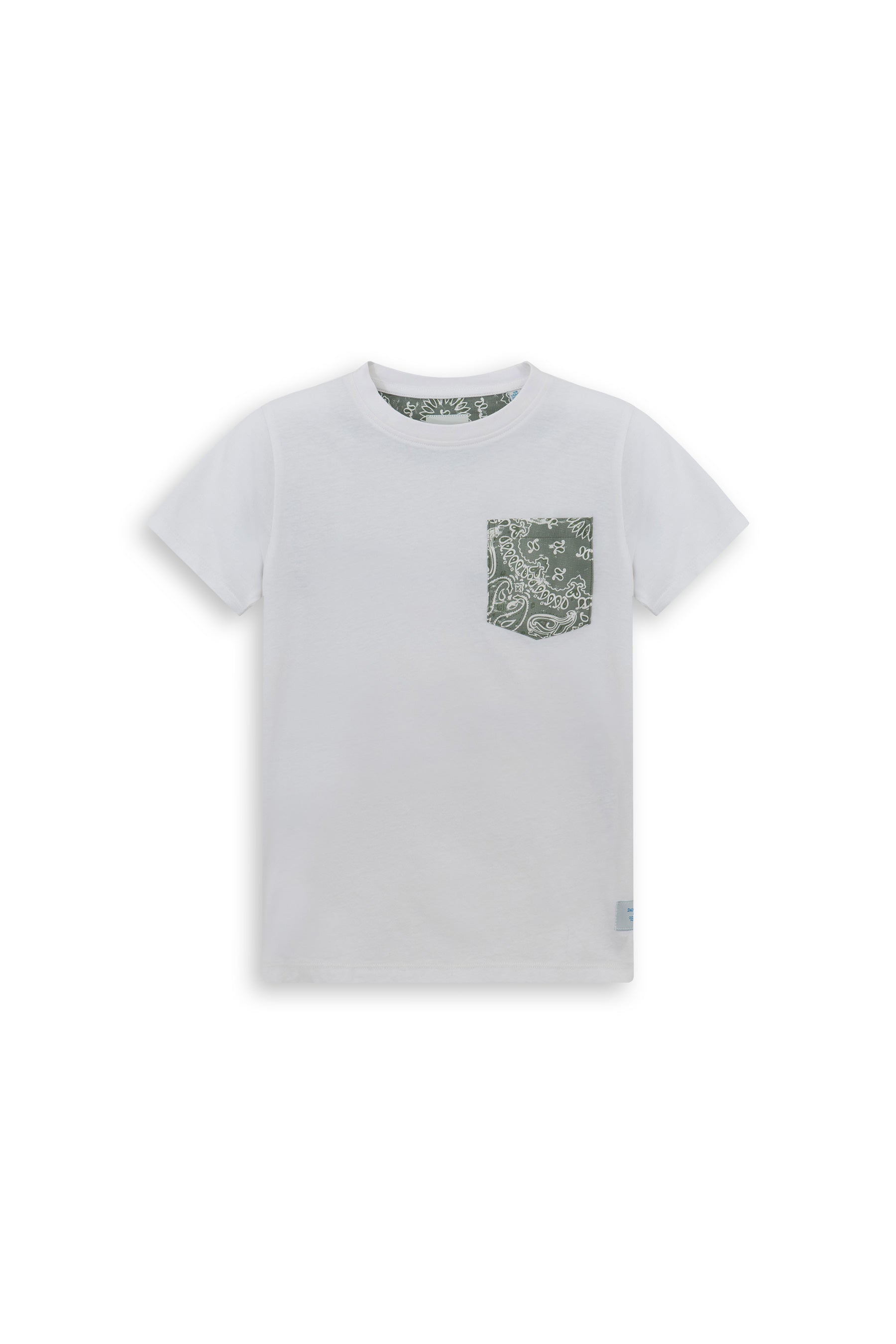 T-shirt blanc avec poche poitrine Kids