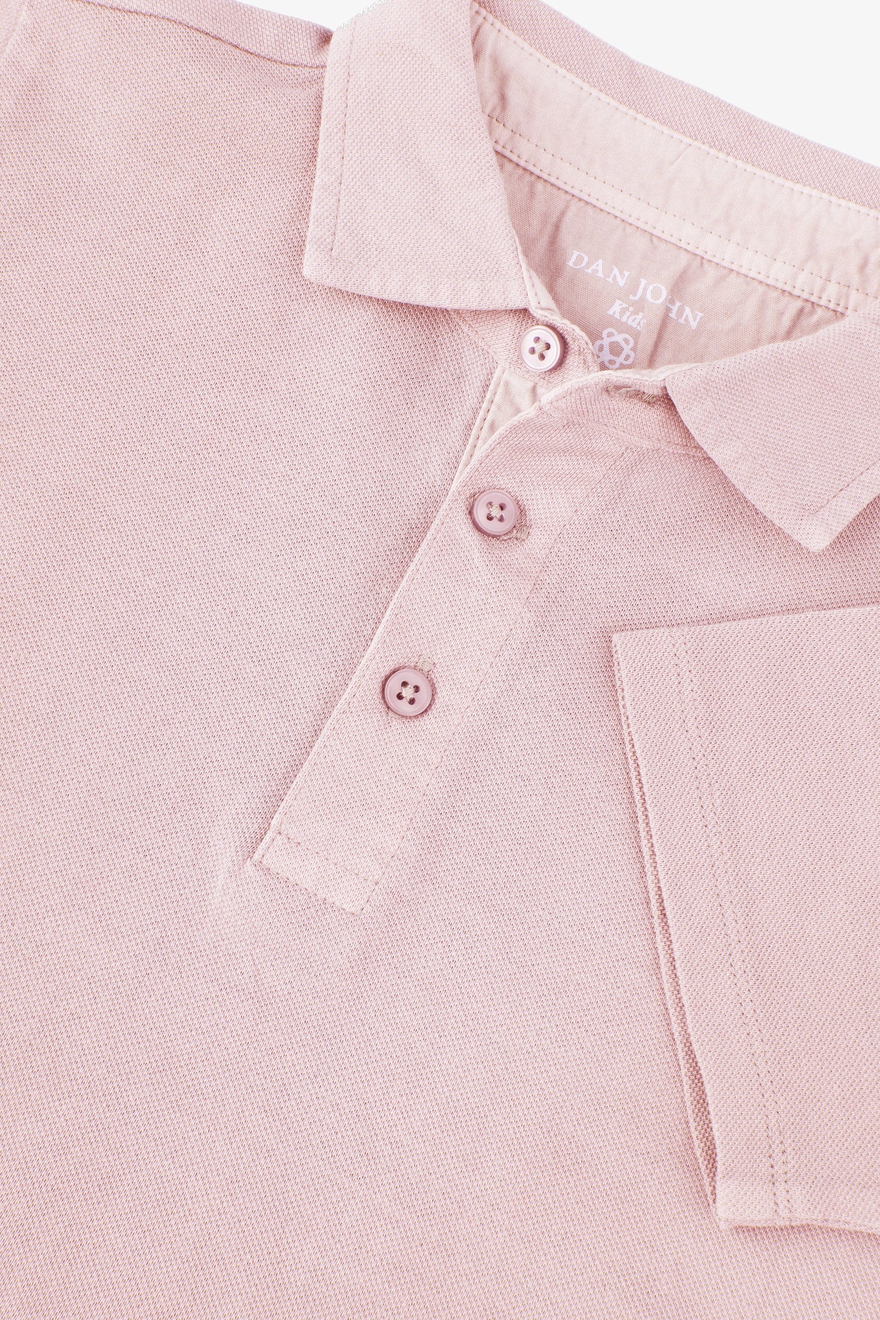 Polo rose piqué Kids