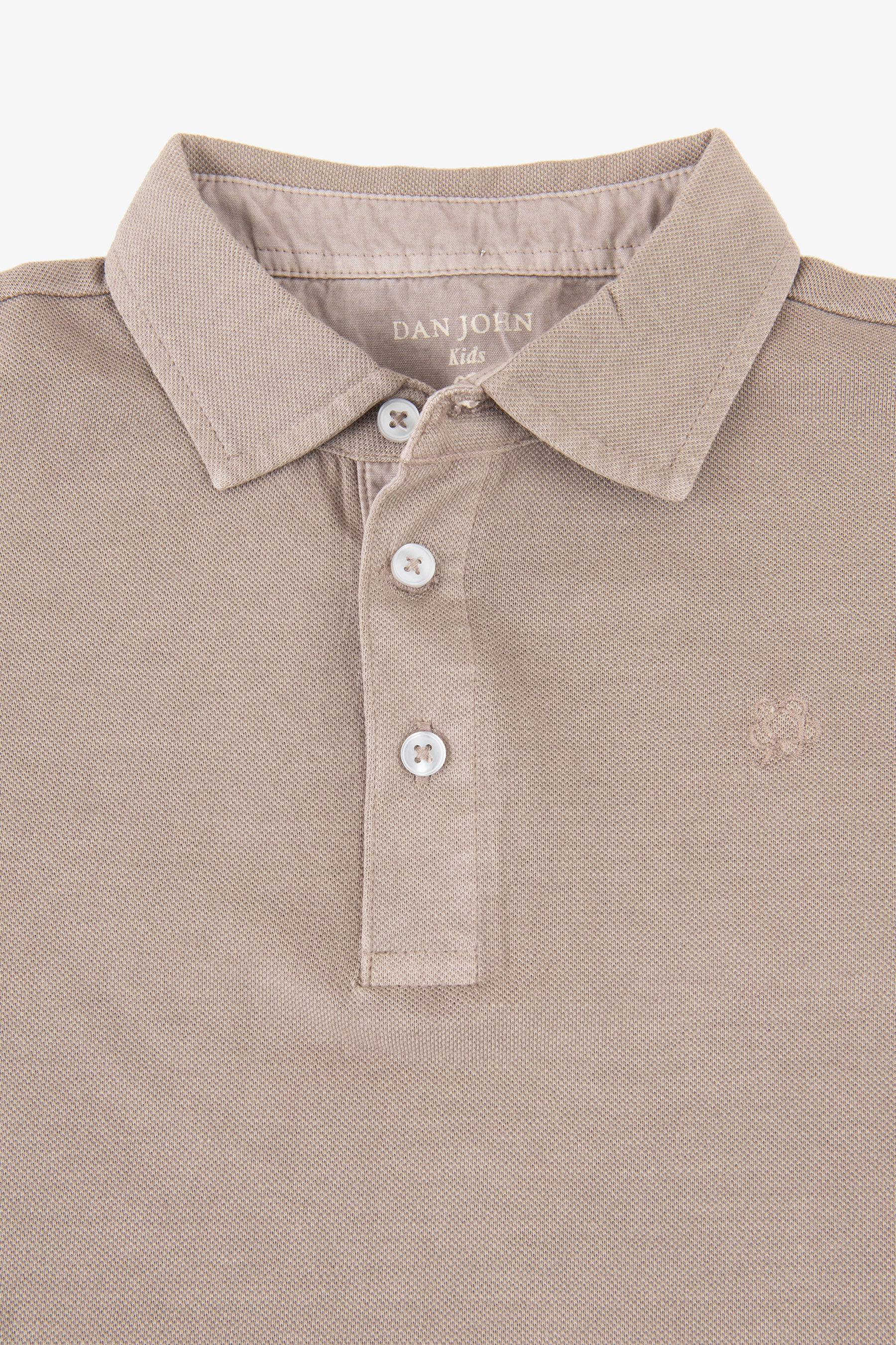KIDS Taupe piqué polo shirt
