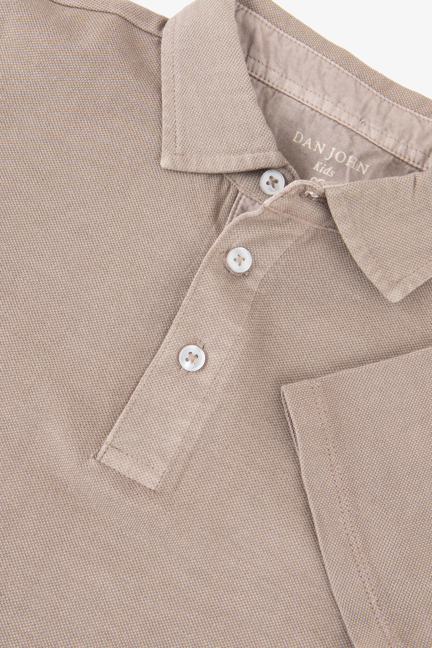 Polo en piqué gris souris Kids