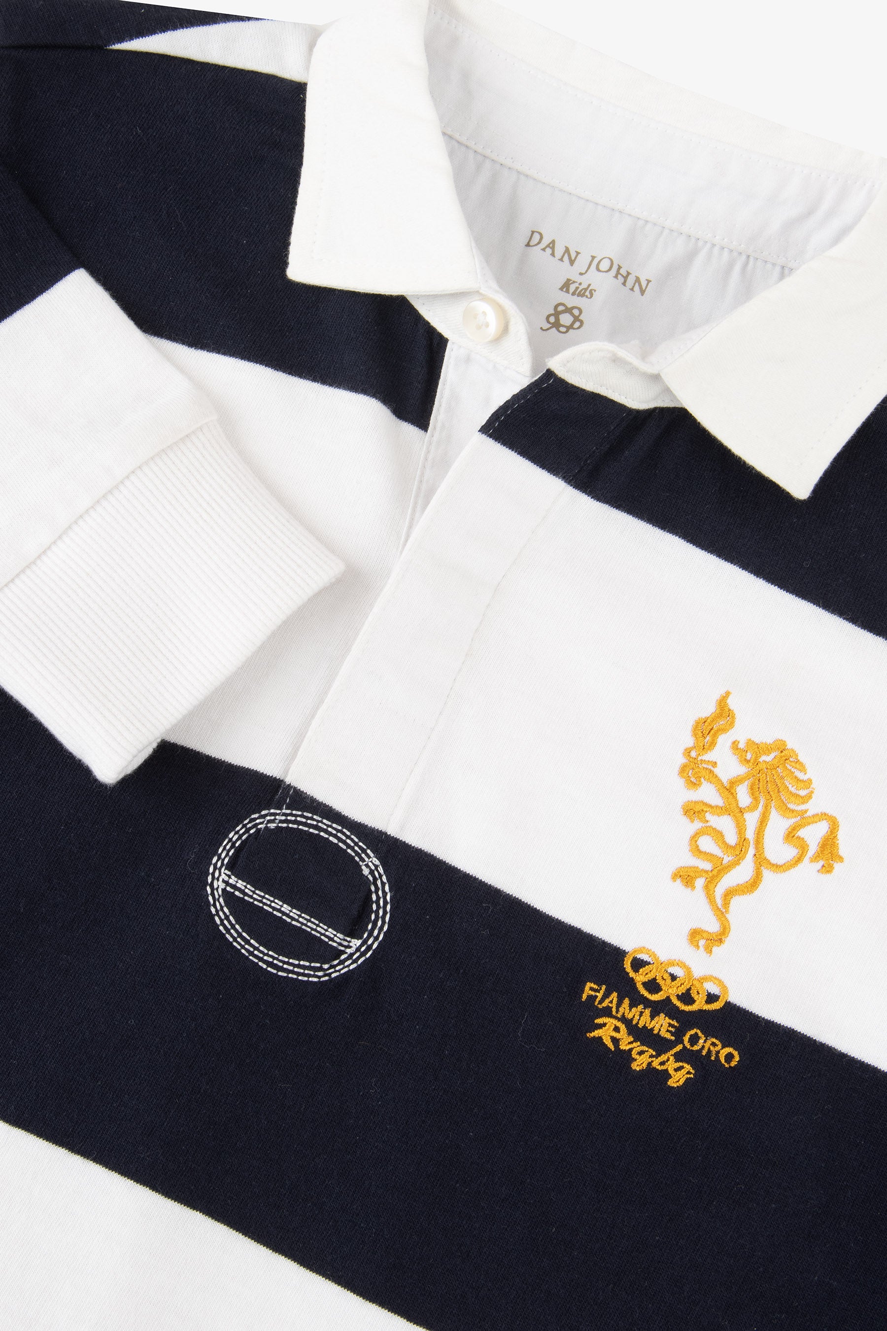 Polo a rayas azul Kids
