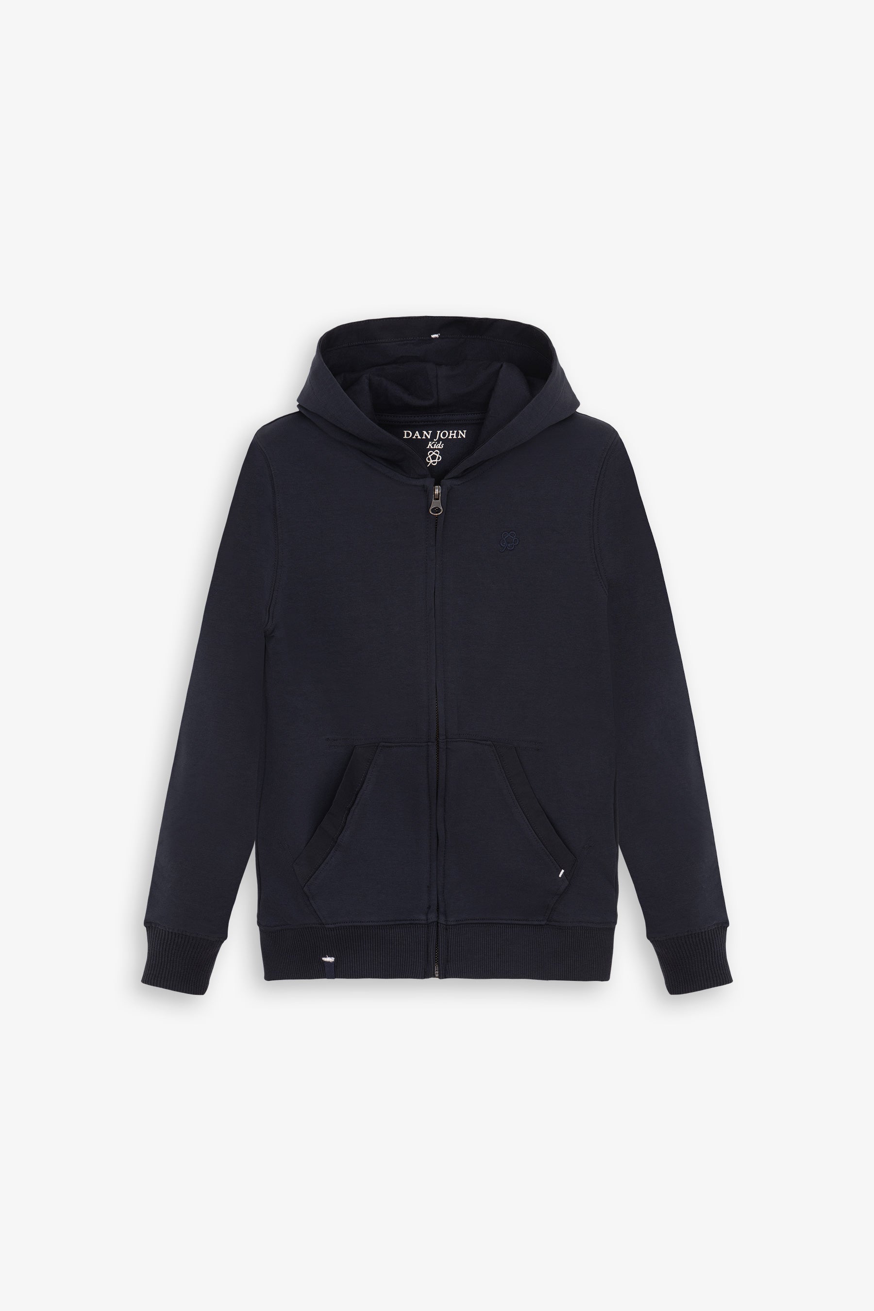 Felpa full zip con cappuccio blu Kids