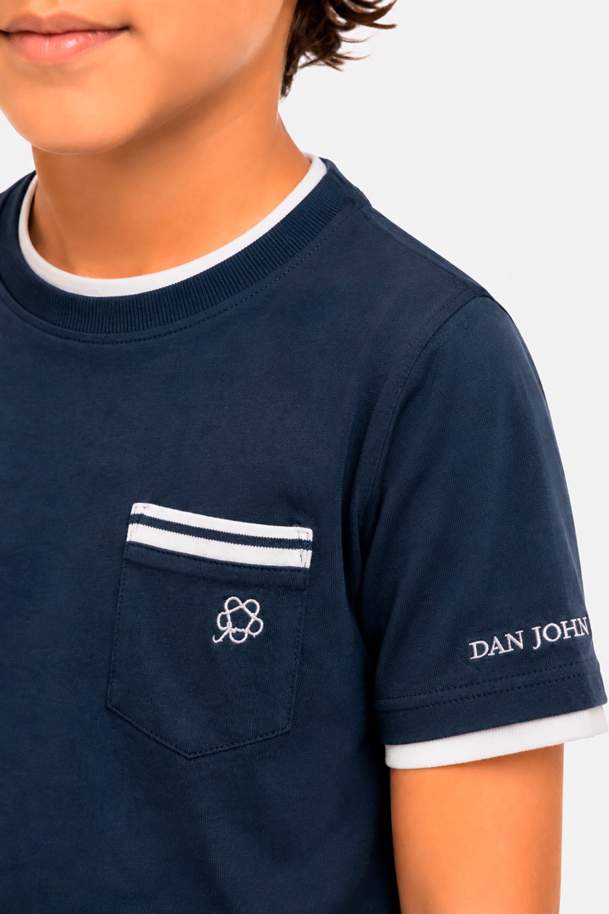 T-shirt con taschino blu Kids