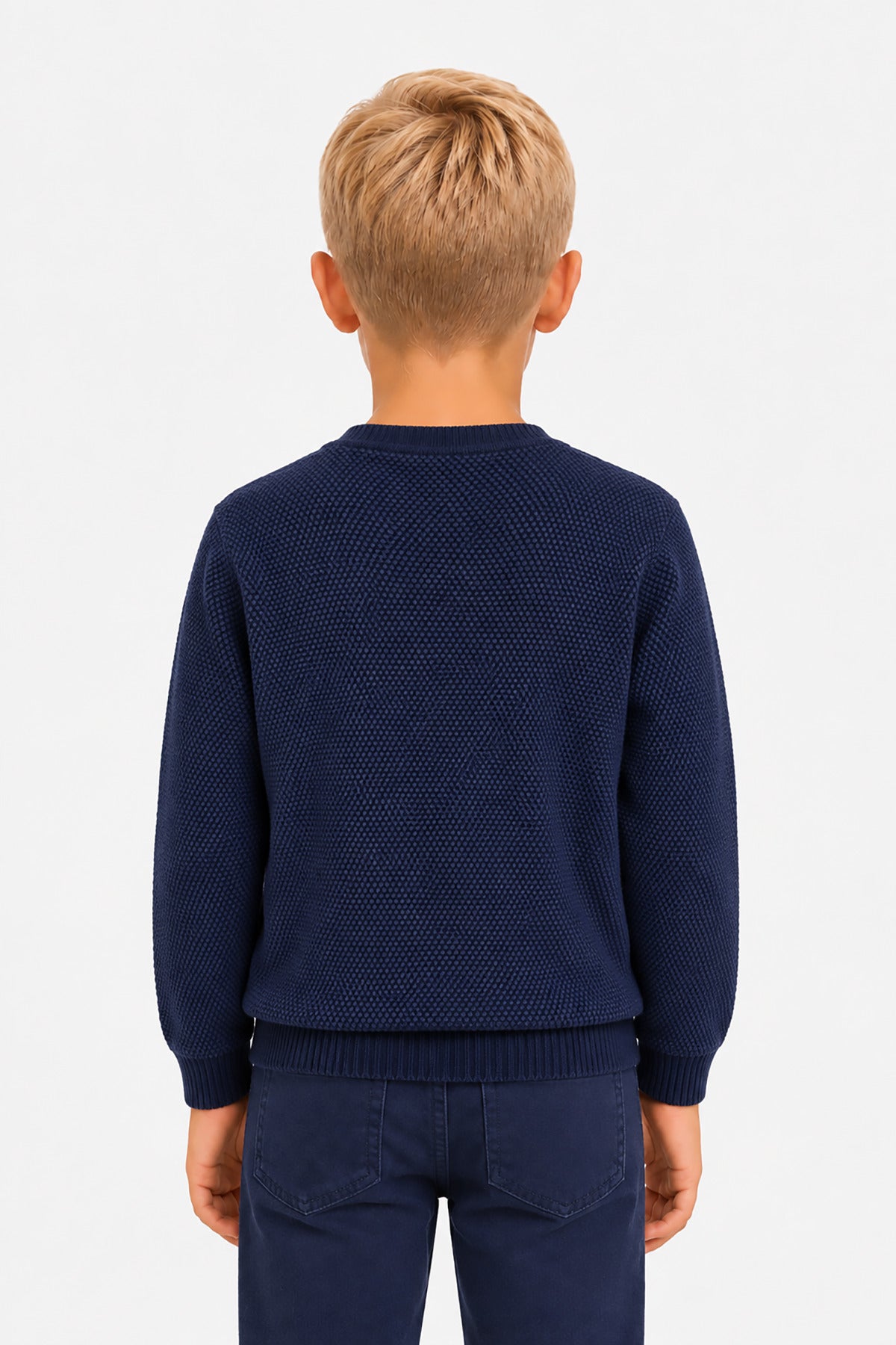 Maglia girocollo chicco riso blu Kids