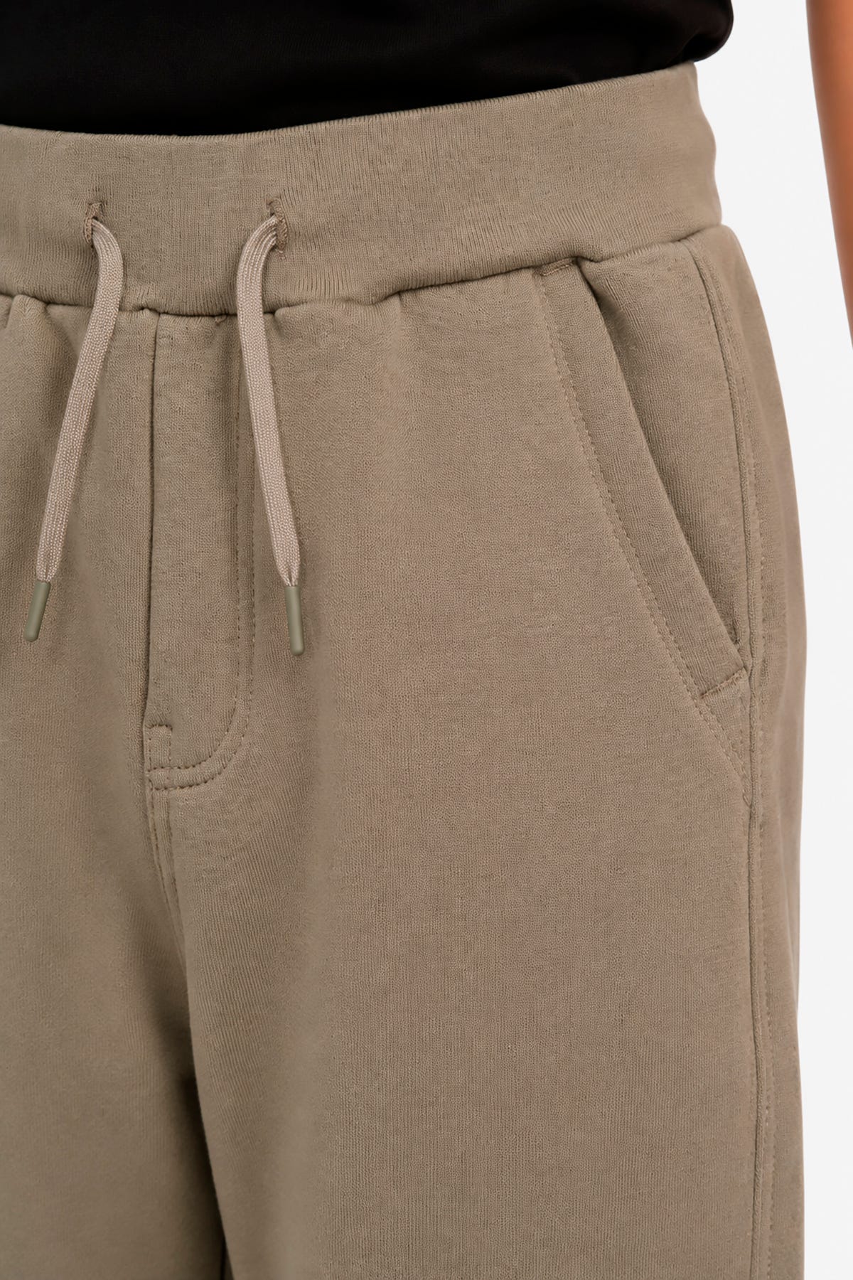 Pantaloni in felpa oliva Kids
