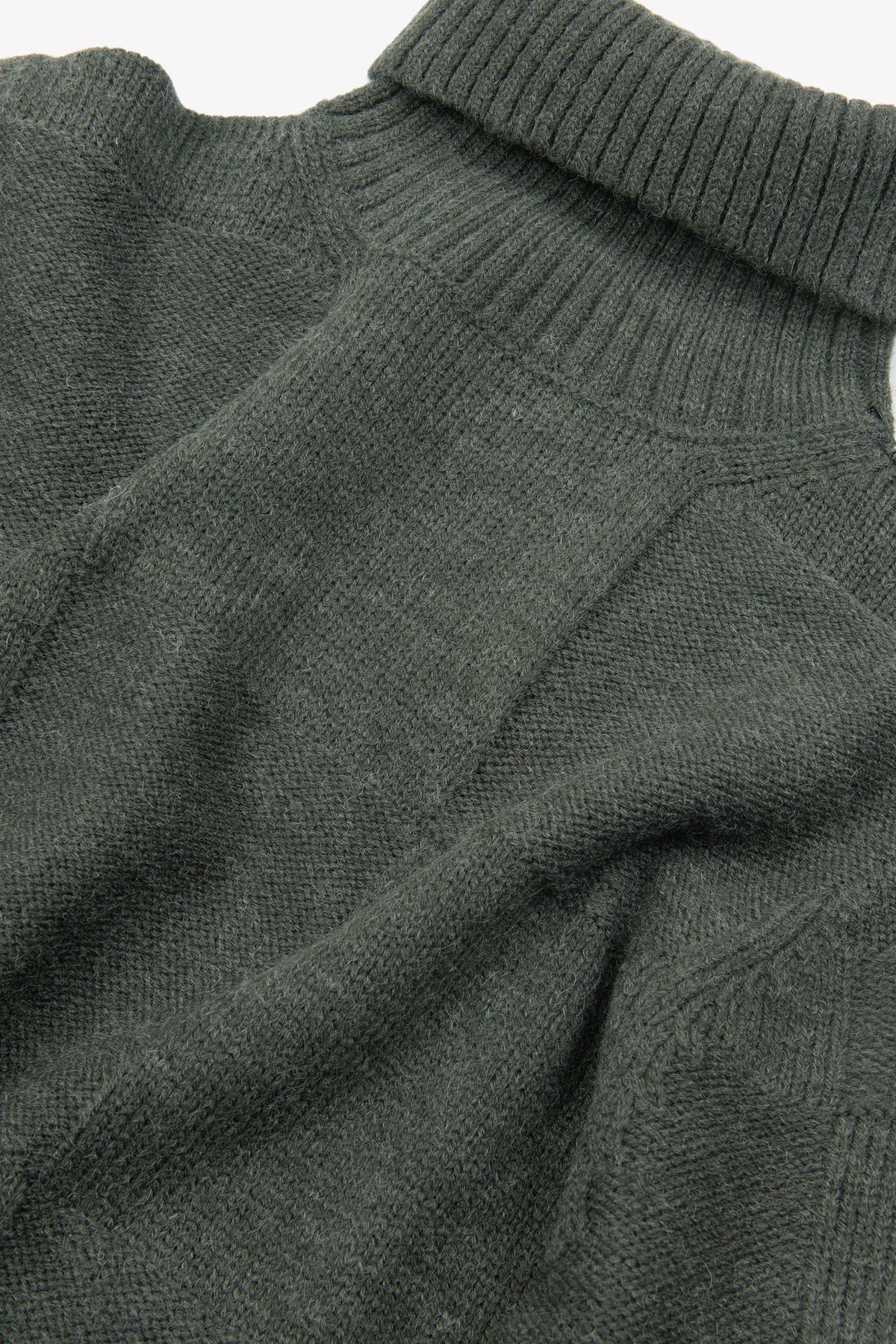 Maglia dolcevita a quadri verde-Dan John