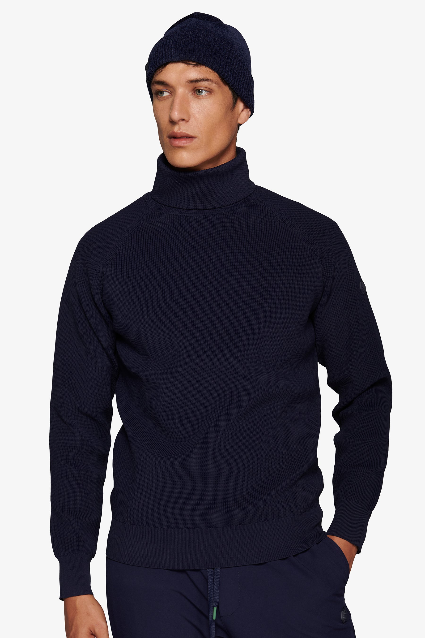 Maglia dolcevita costa inglese DNJ blu-Dan John