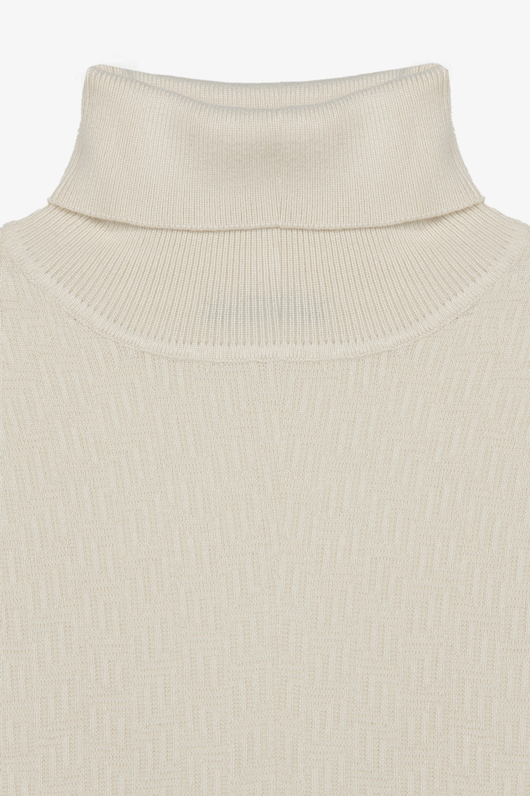 Maglia dolcevita labirinto panna-Dan John