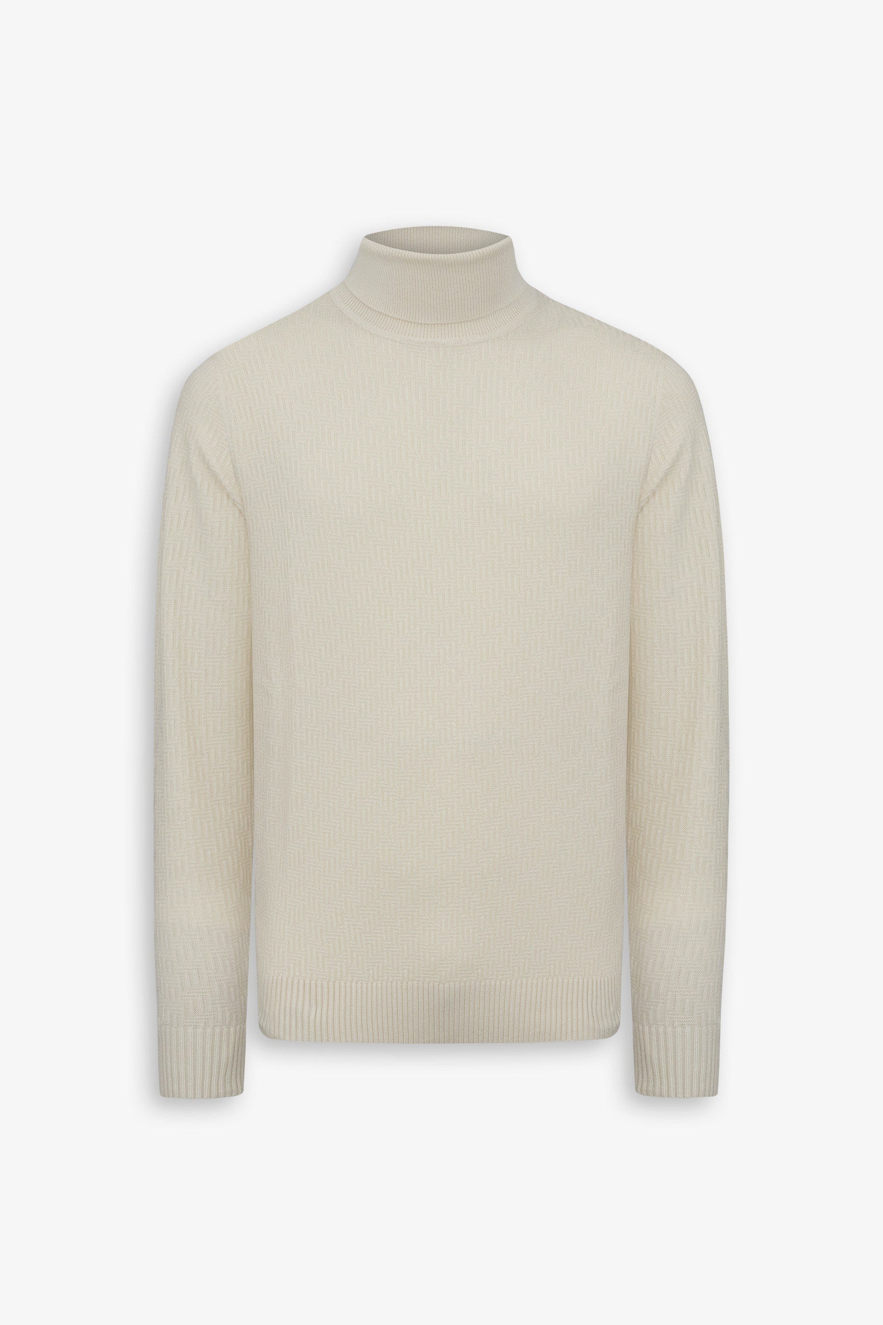 Maglia dolcevita labirinto panna-Dan John