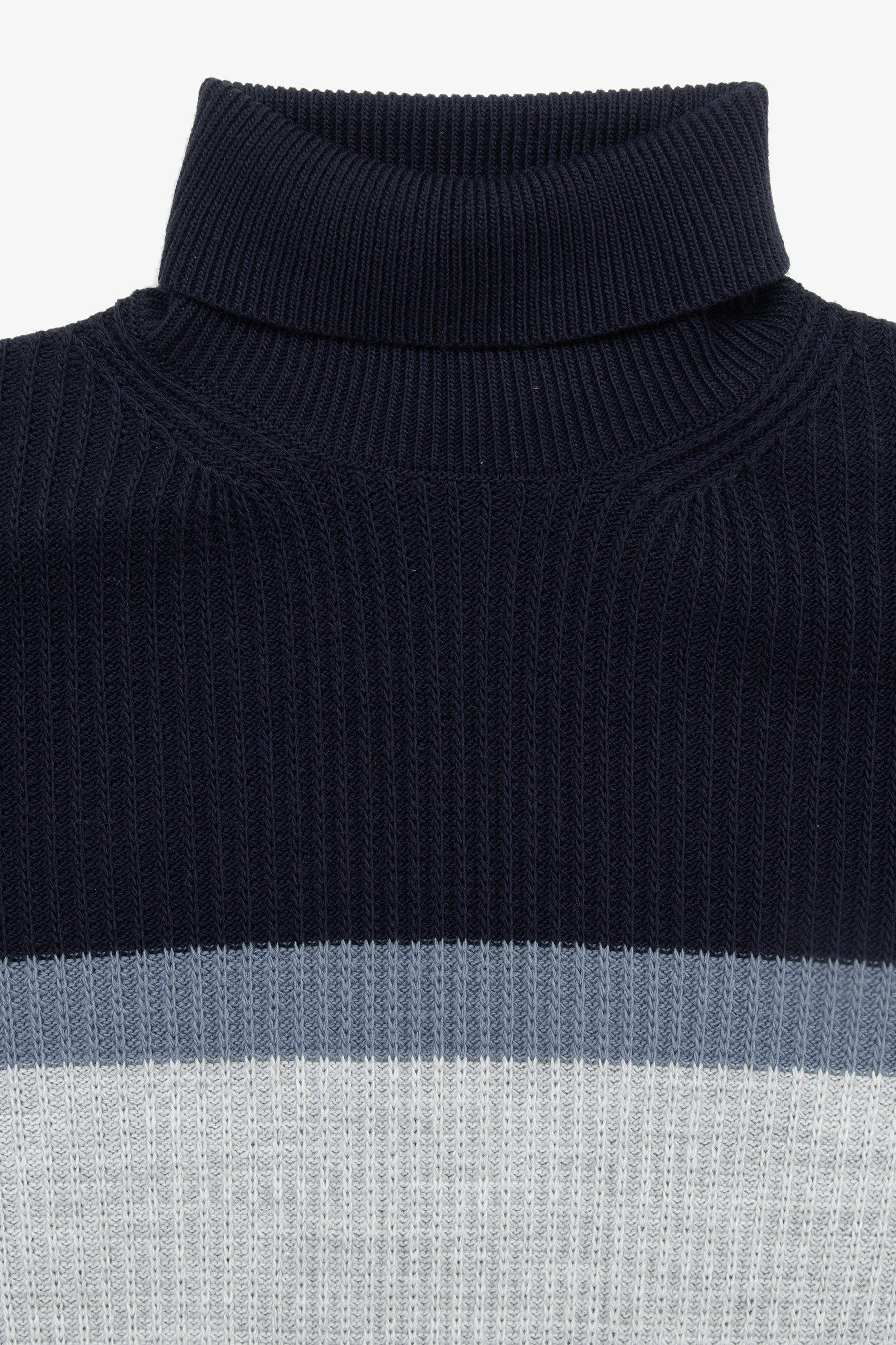 Maglia dolcevita riga fina grigio-Dan John