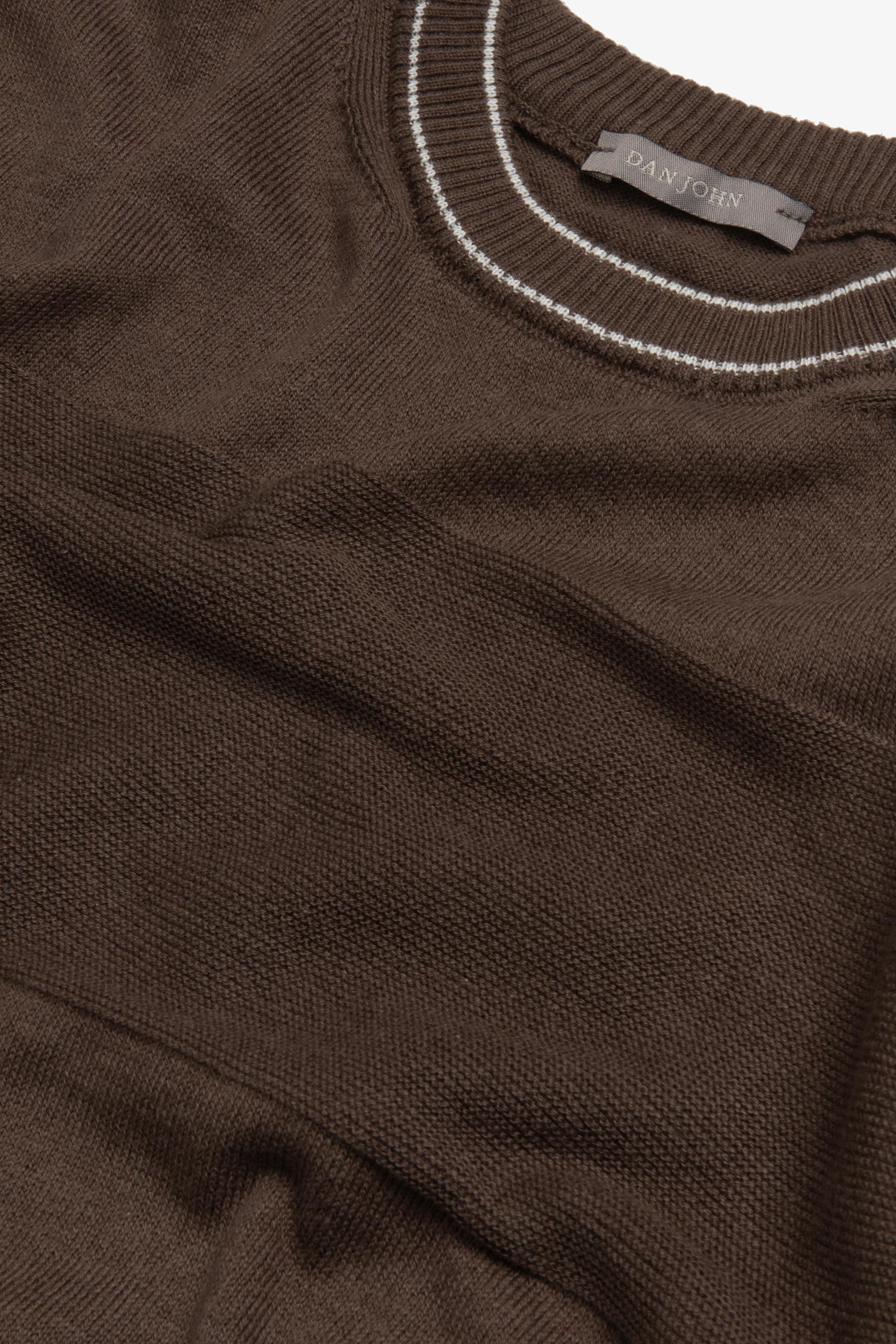 Maglia girocollo color block terra-Dan John