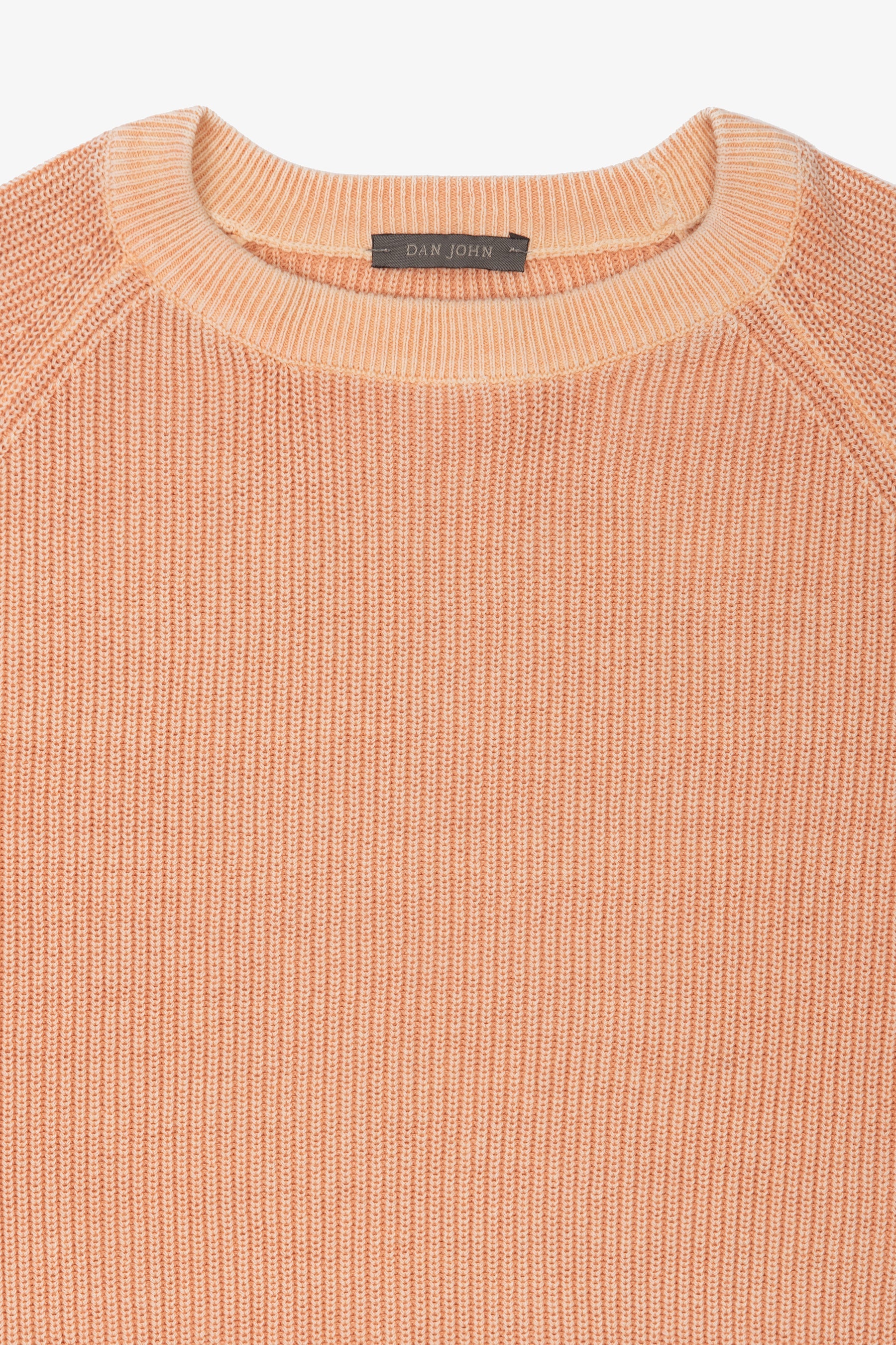 Maglia girocollo costina albicocca-Dan John