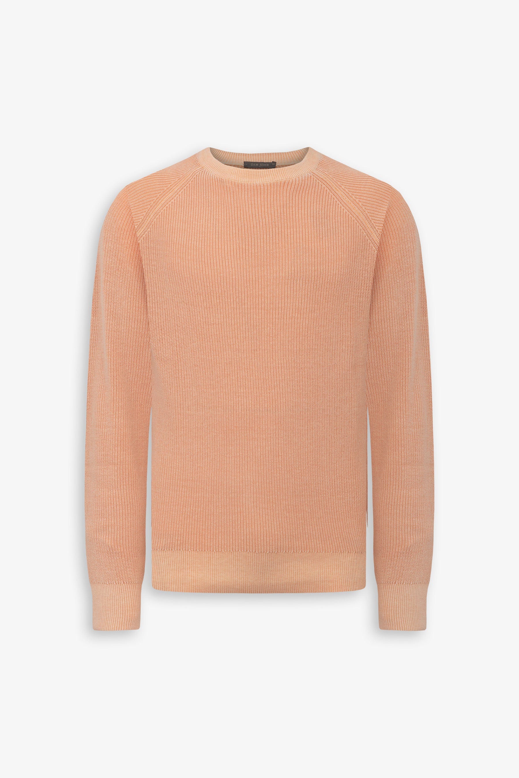 Maglia girocollo costina albicocca-Dan John