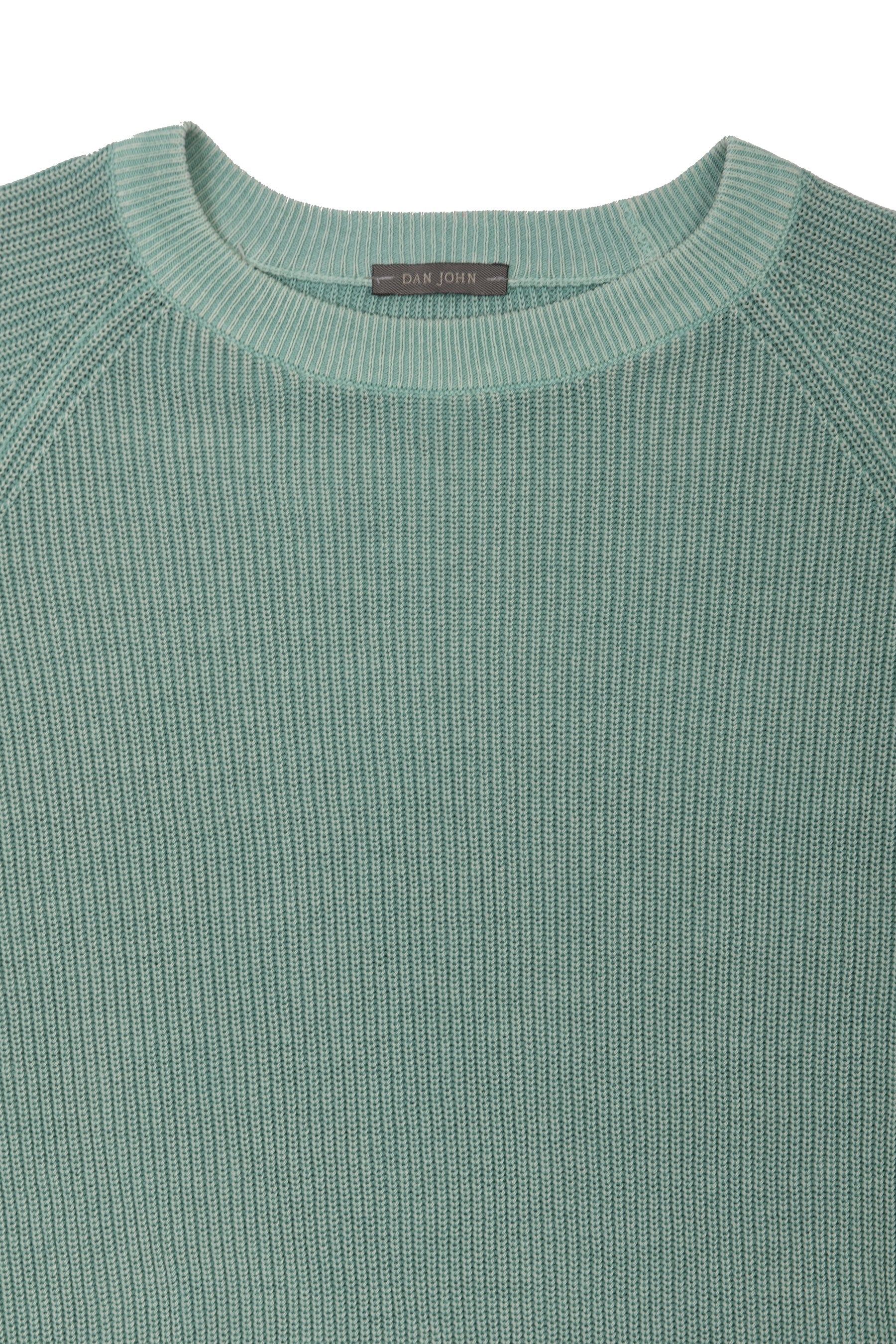 Maglia girocollo costina menta-Dan John