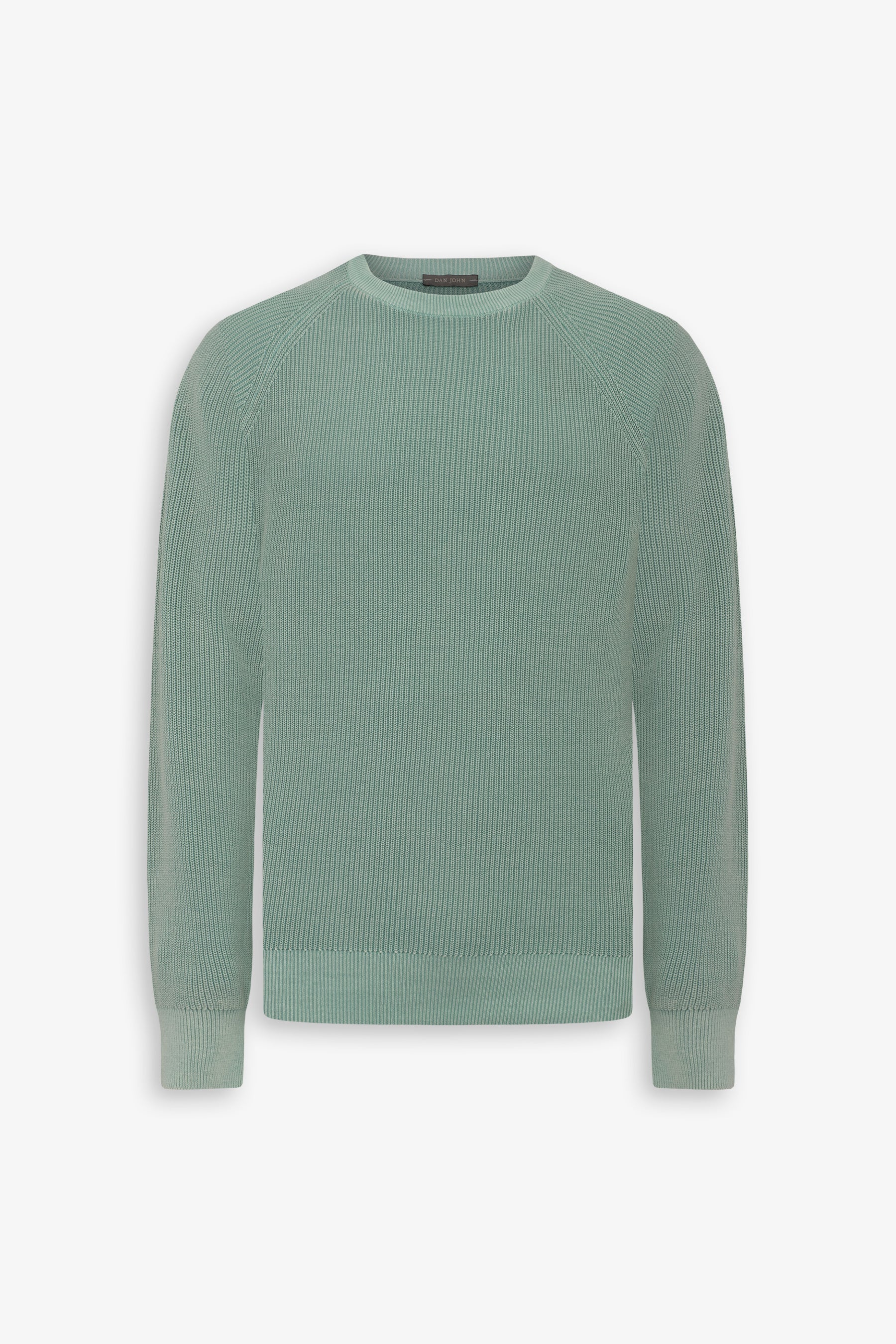 Maglia girocollo costina menta-Dan John