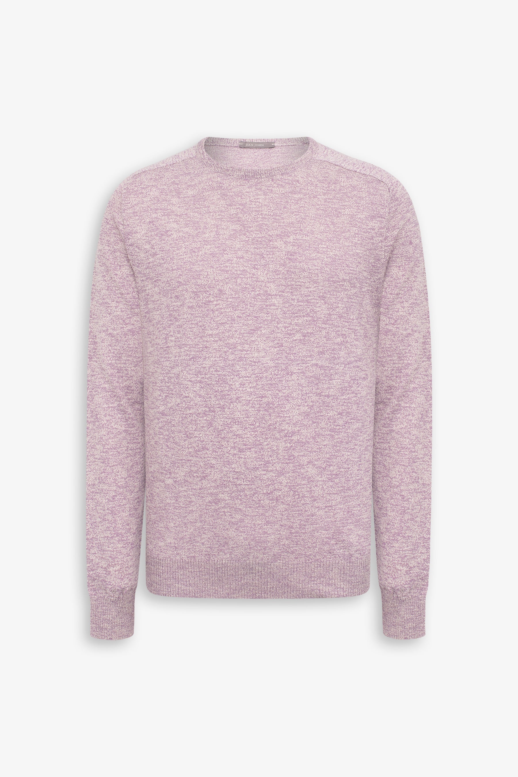 Maglia girocollo inserti a coste inglesi lavanda-Dan John