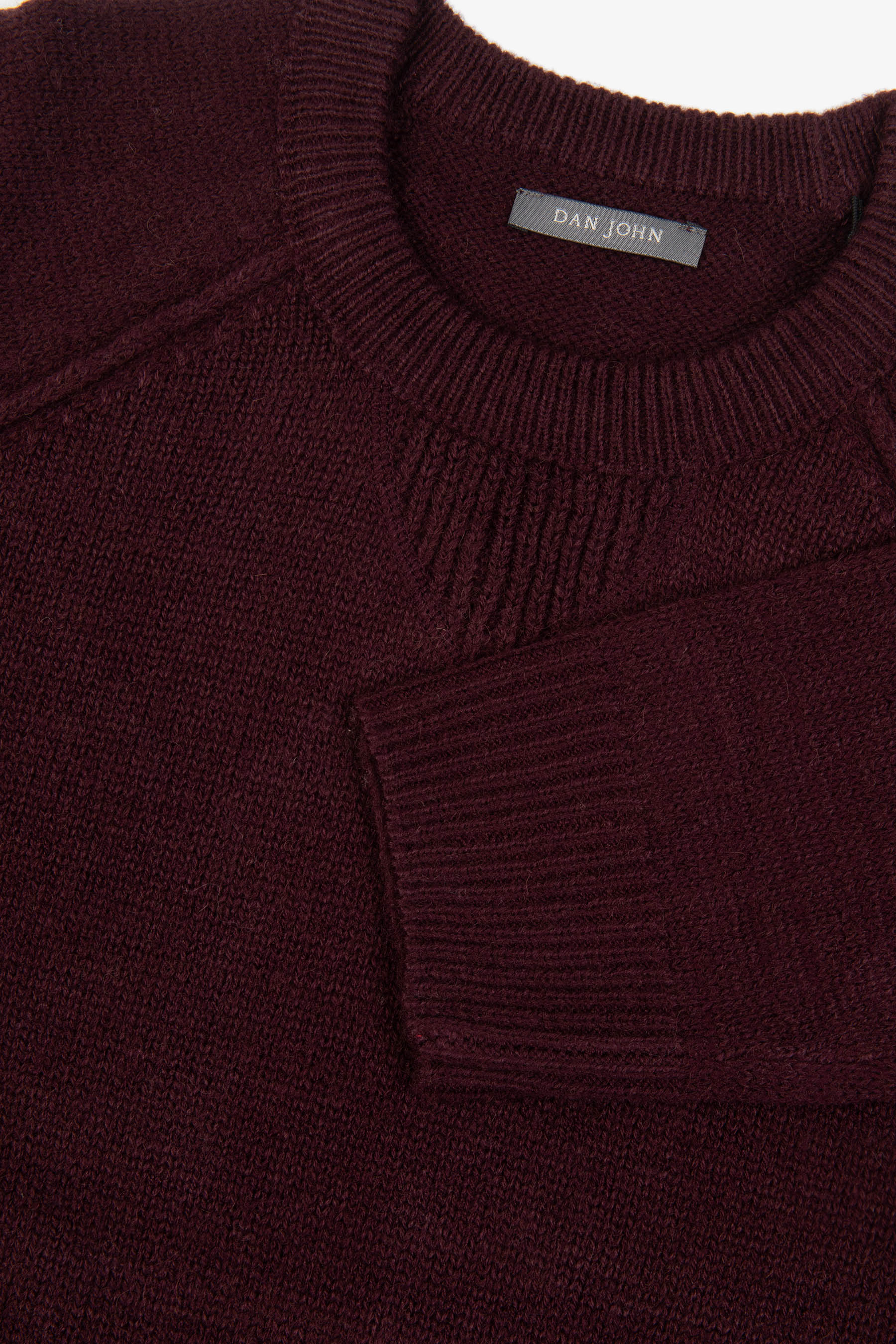 Maglia raglan lambswool bordeaux-Dan John