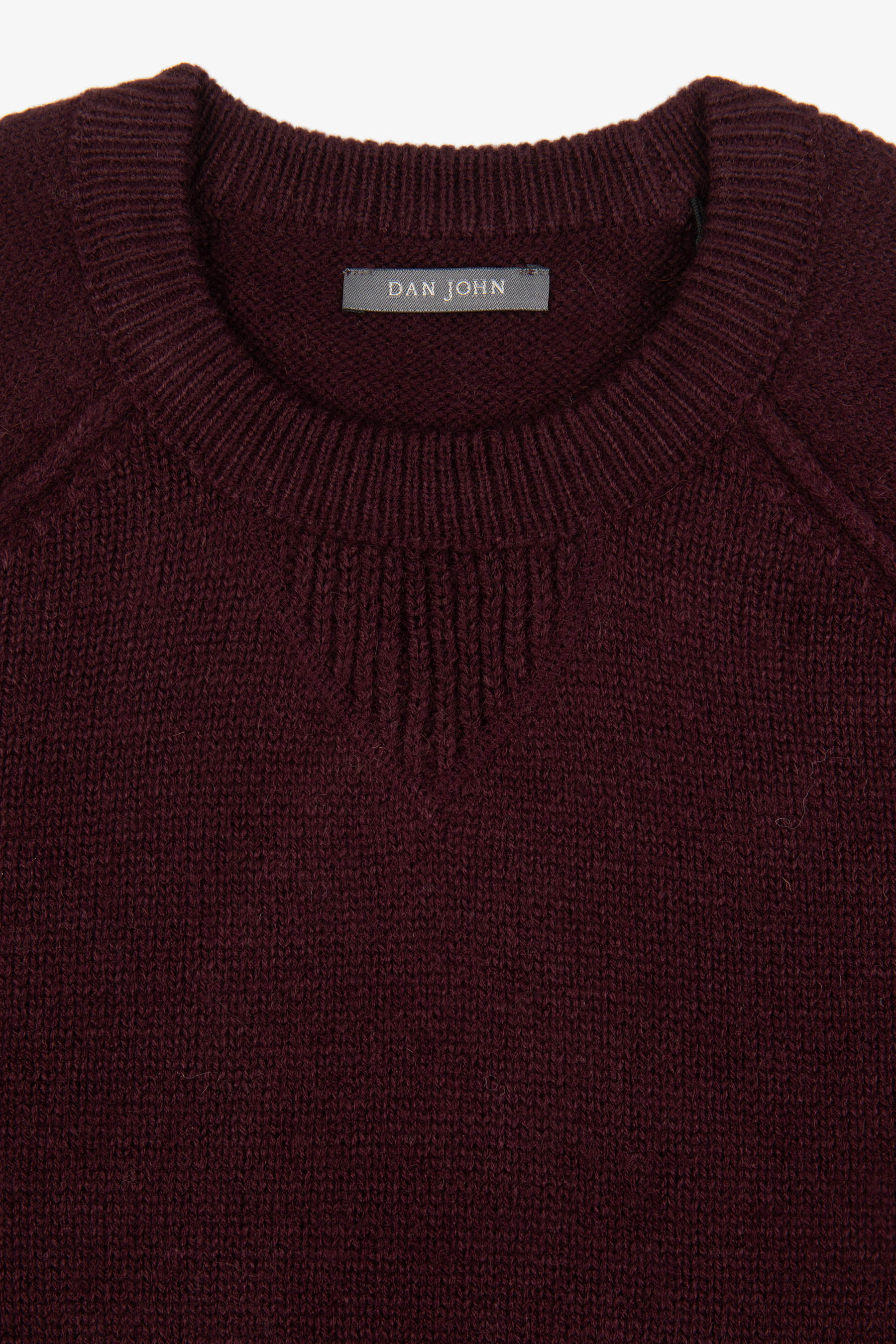 Maglia raglan lambswool bordeaux-Dan John