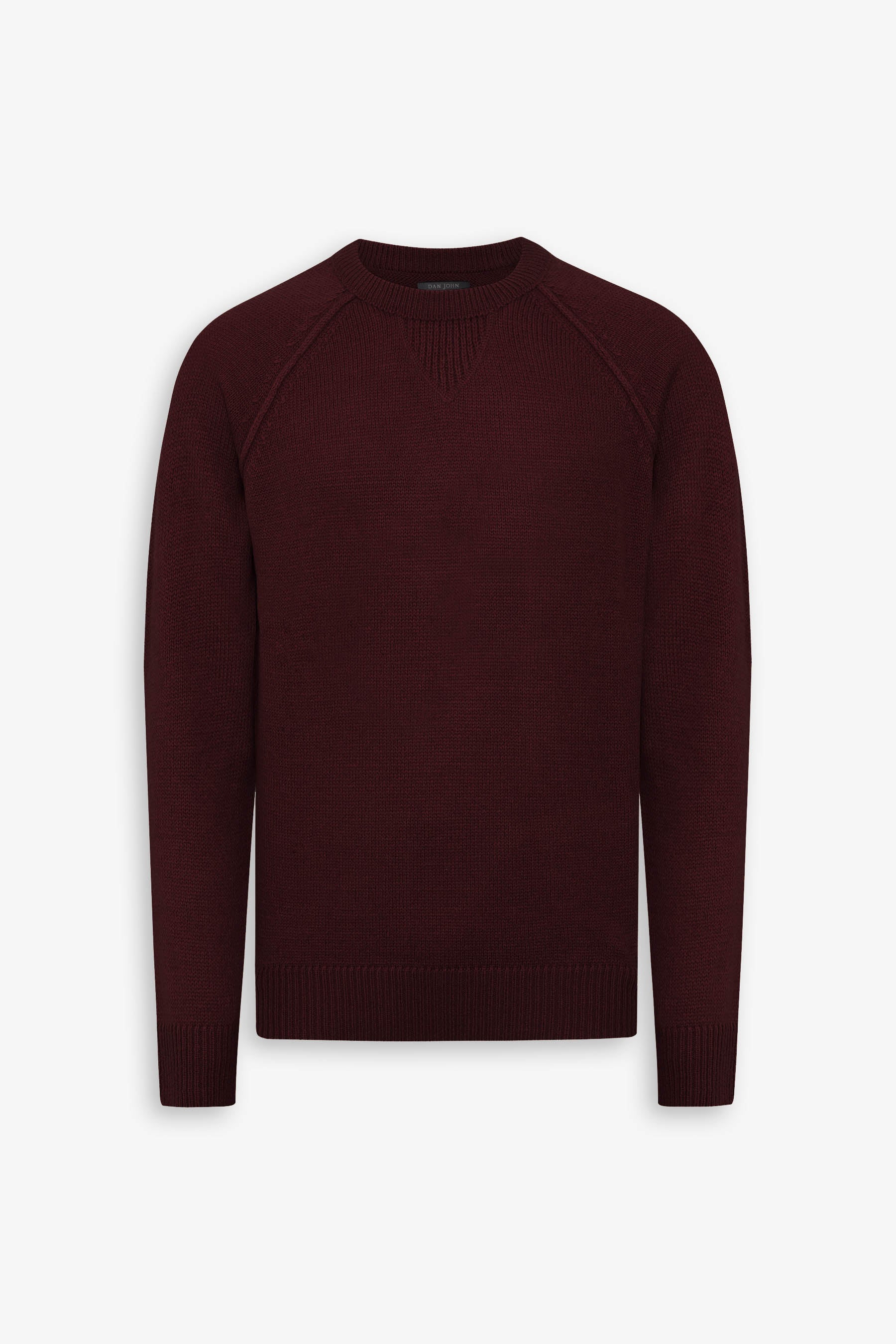 Maglia raglan lambswool bordeaux-Dan John