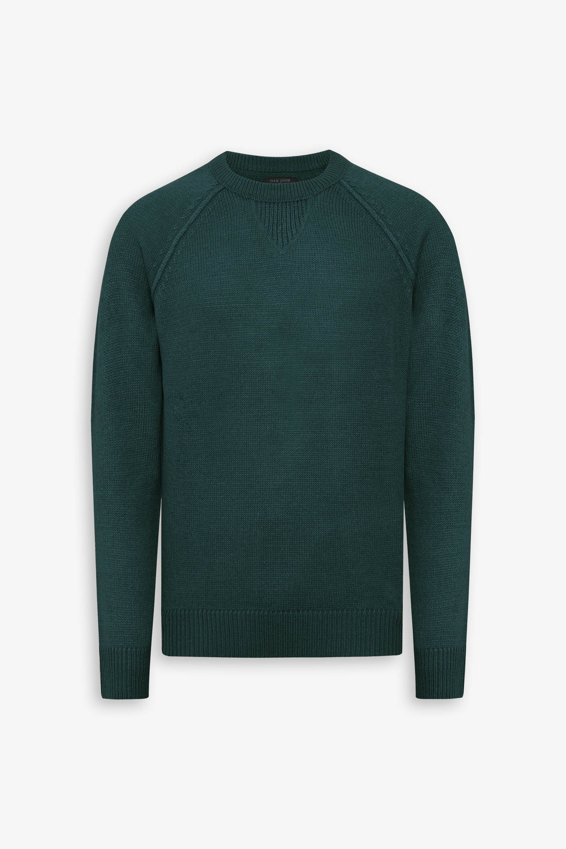 Maglia raglan lambswool ottanio-Dan John