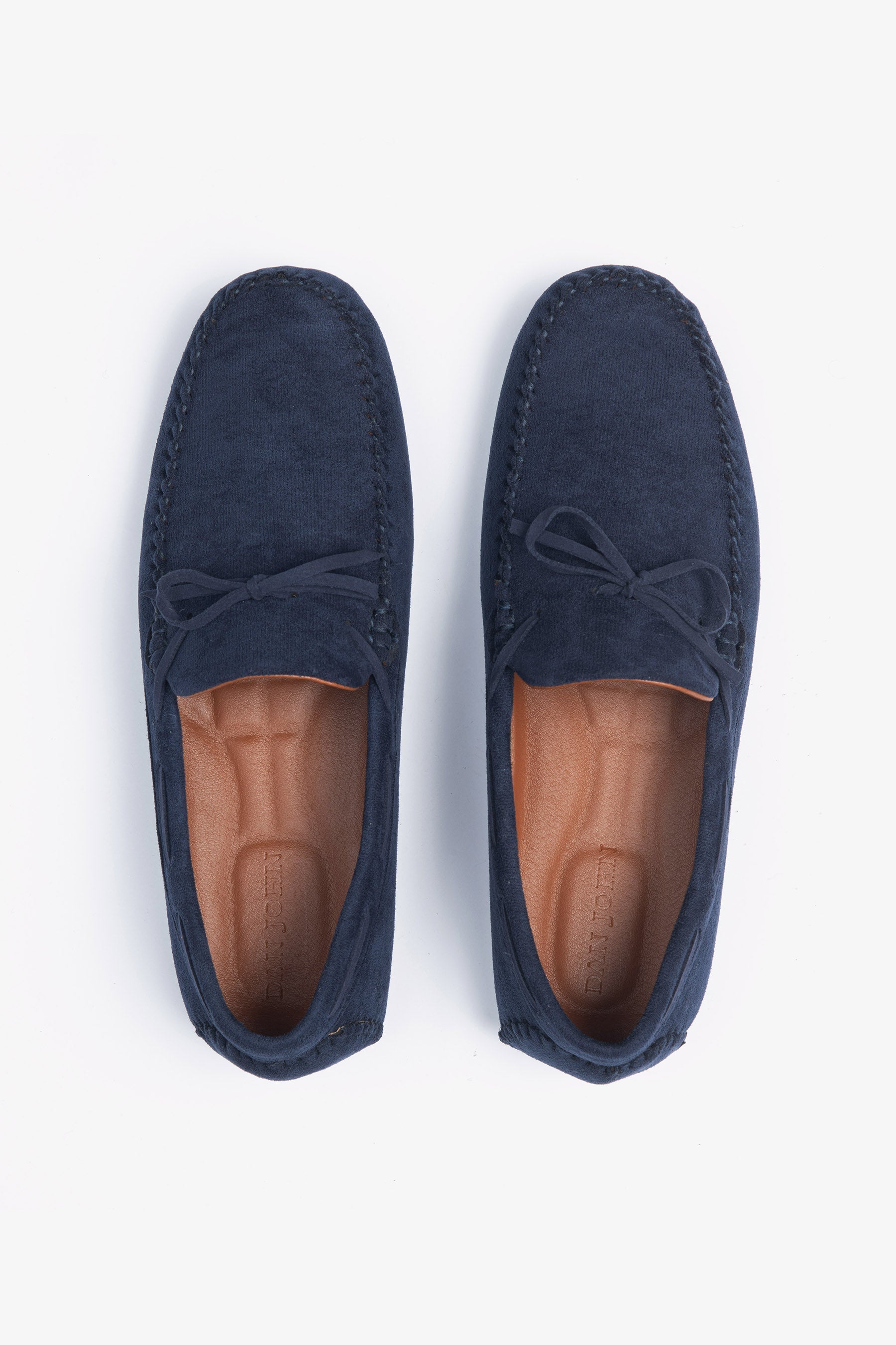 Mocassino driver scamosciato blu-Dan John