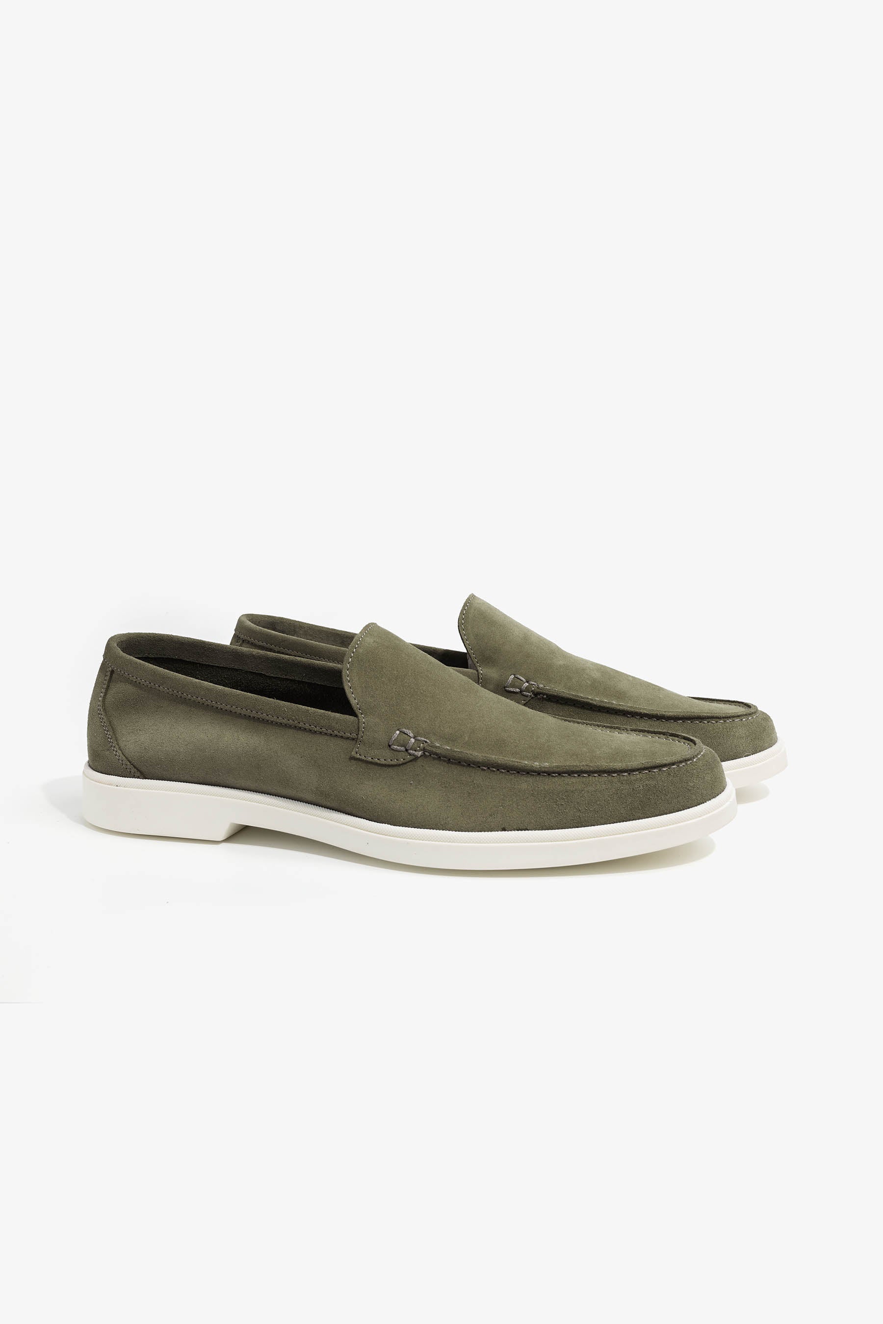 Mocassino scamosciato verde-Dan John