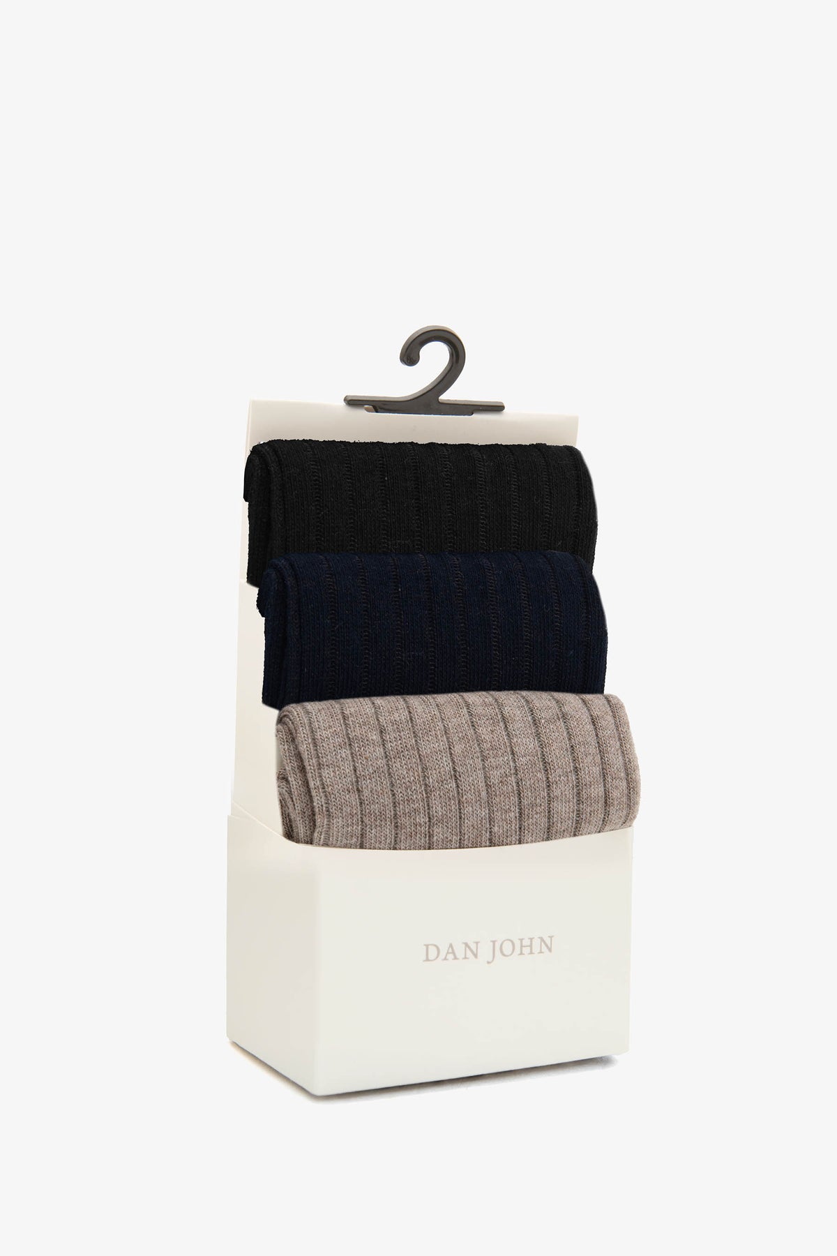 3-pack calza lunga a costina multicolor