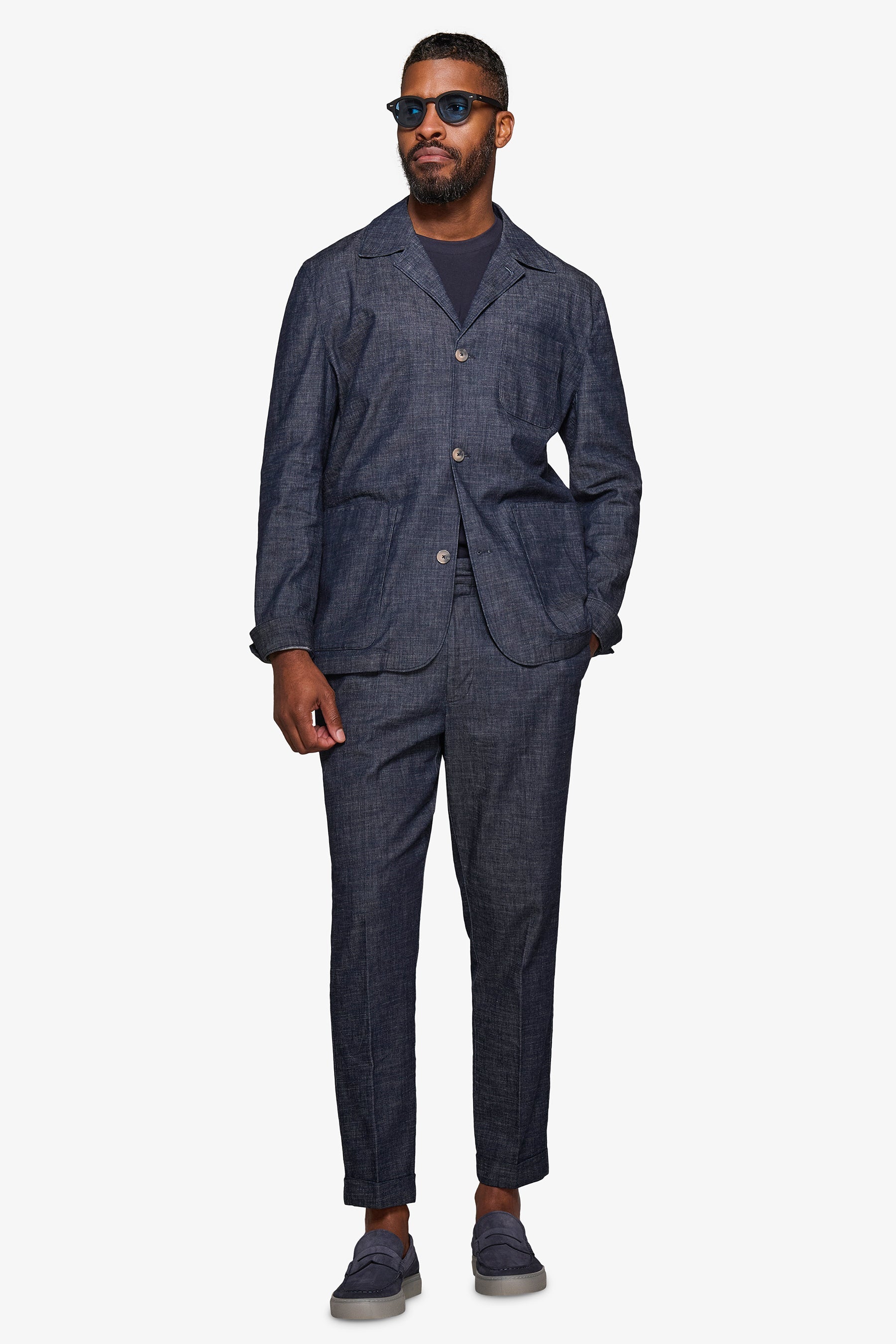 Overshirt da abito denim "Shibuya"-Dan John