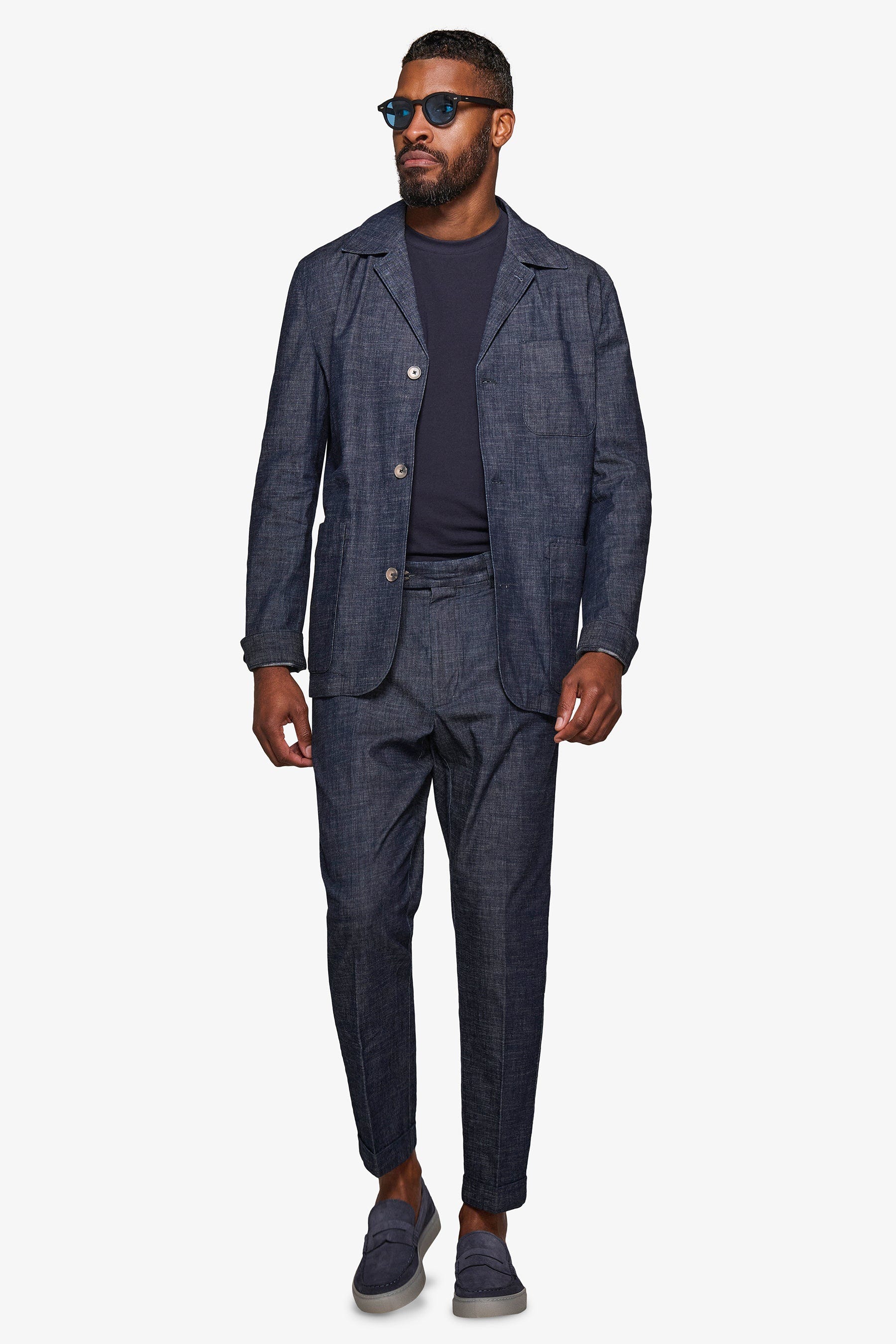 Overshirt da abito denim "Shibuya"-Dan John