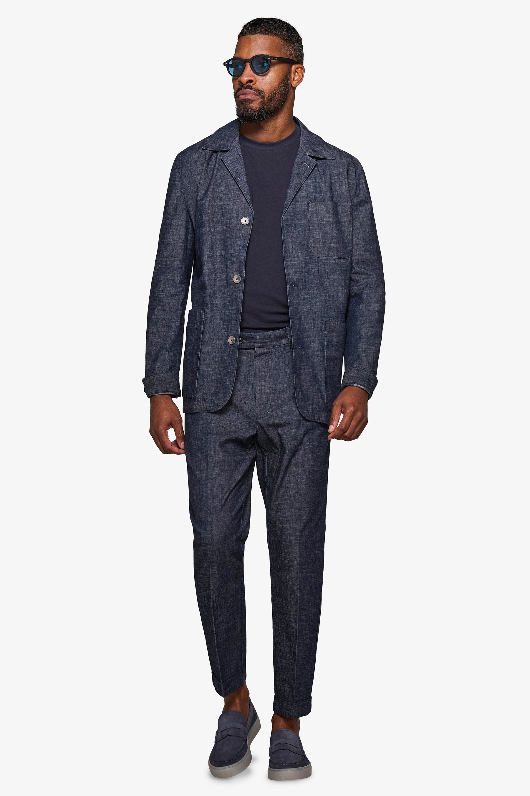 Overshirt da abito denim "Shibuya"-Dan John