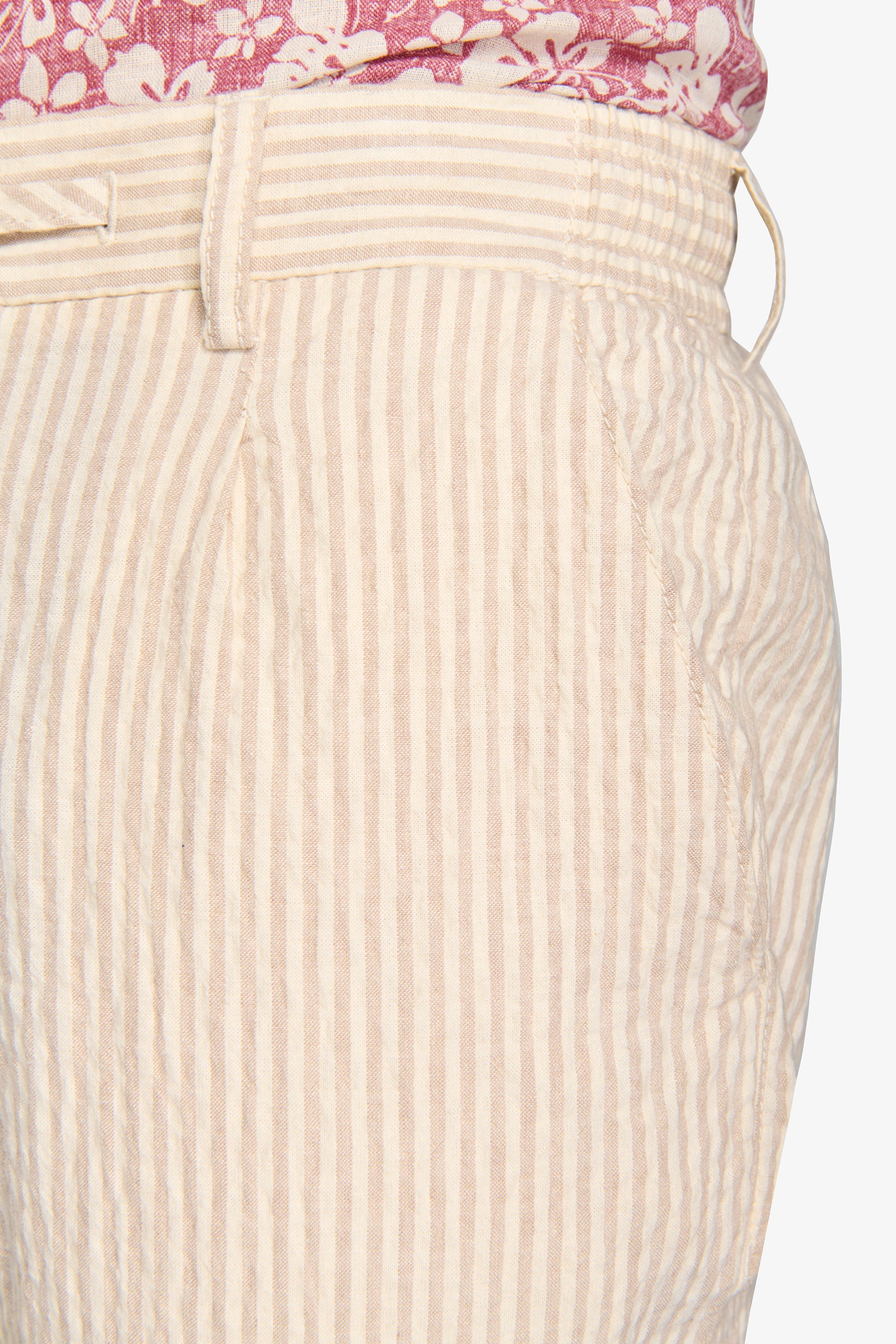 Pantalaccio seersucker rigato beige-Dan John