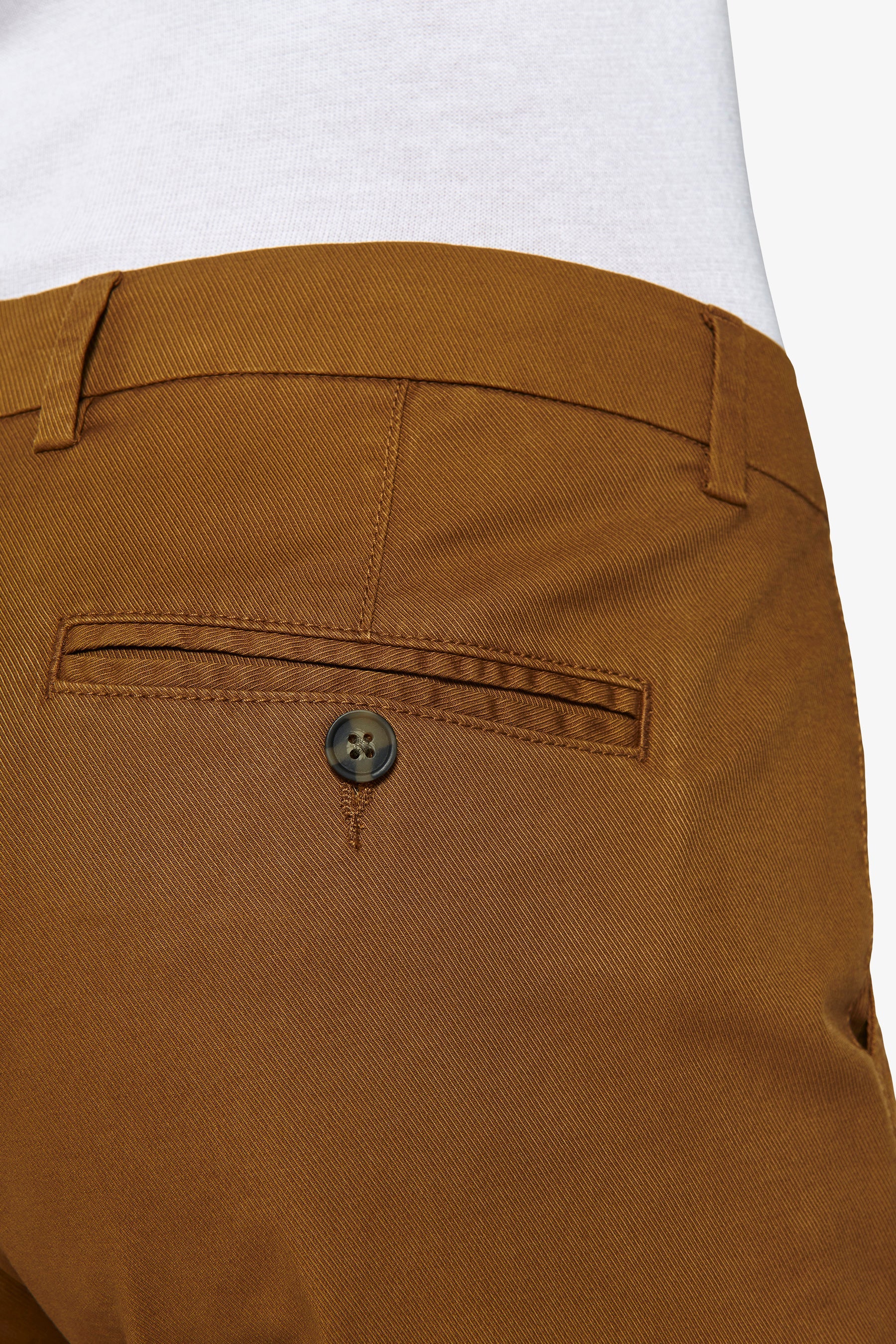 Pantalone chino cavalry stretch caramello-Dan John