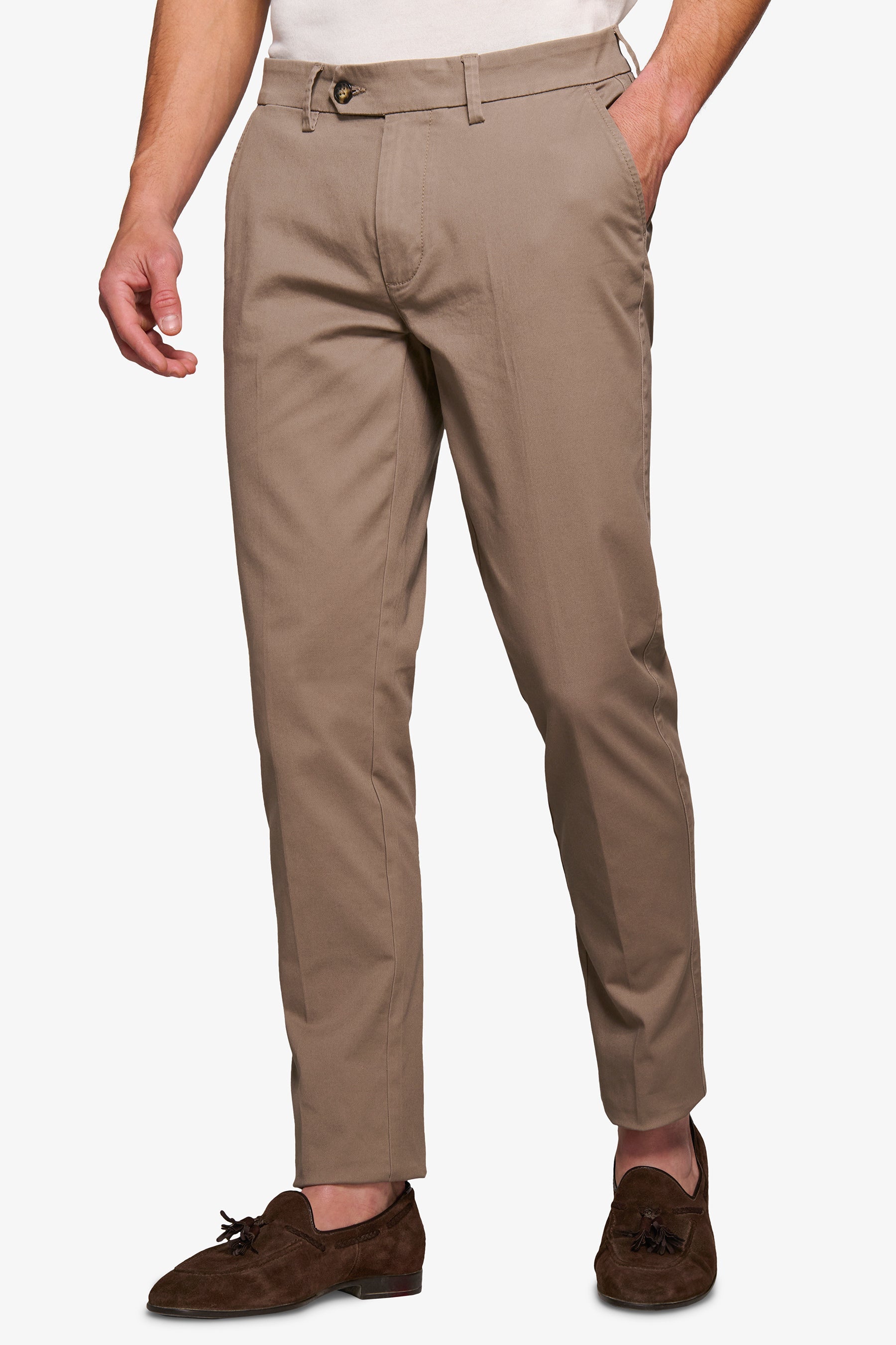 Pantaloni chino tortora-Dan John