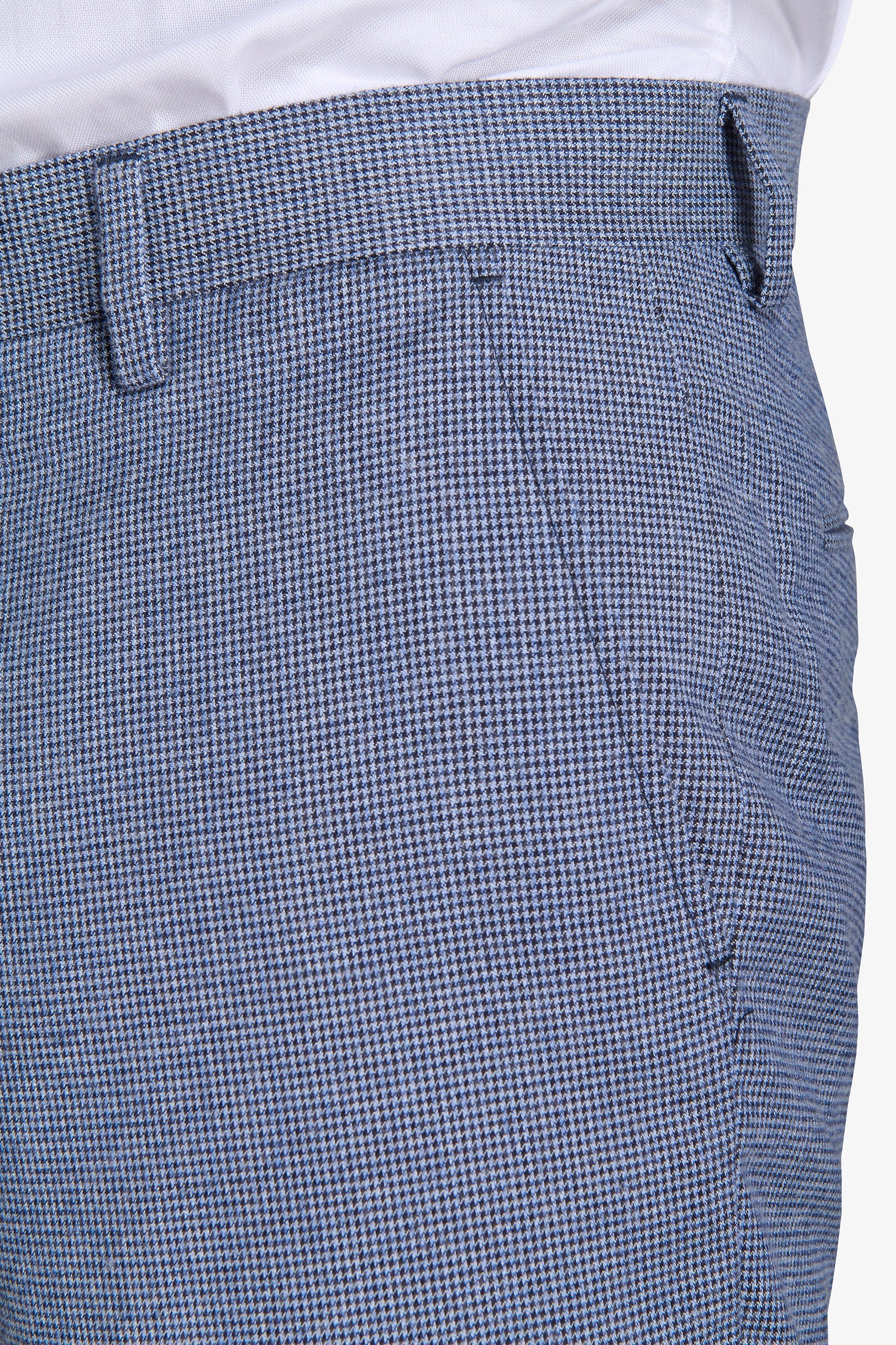 Pantaloni da abito Pied de Poule misto lana avion-Dan John