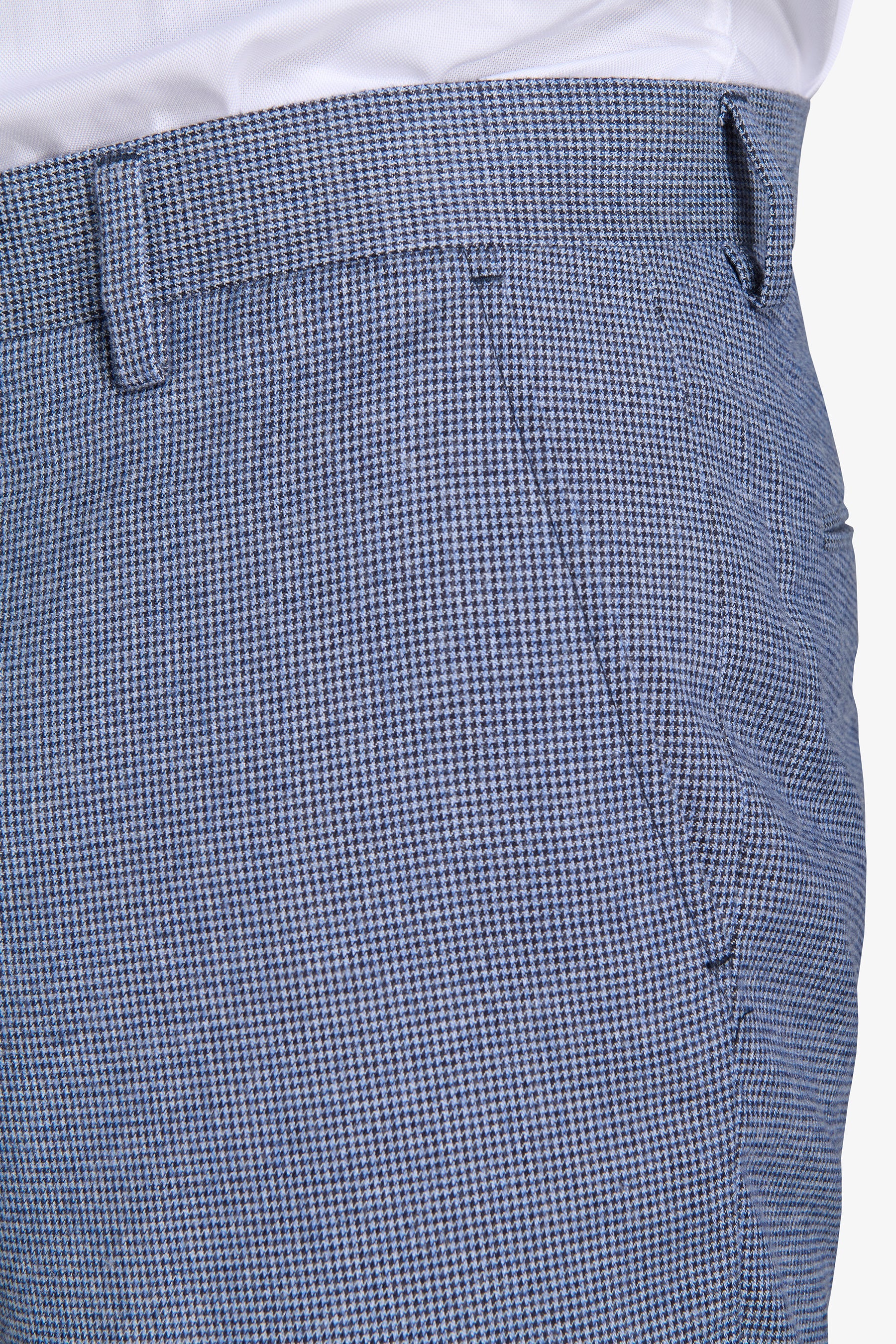 Pantaloni da abito Pied de Poule misto lana avion-Dan John