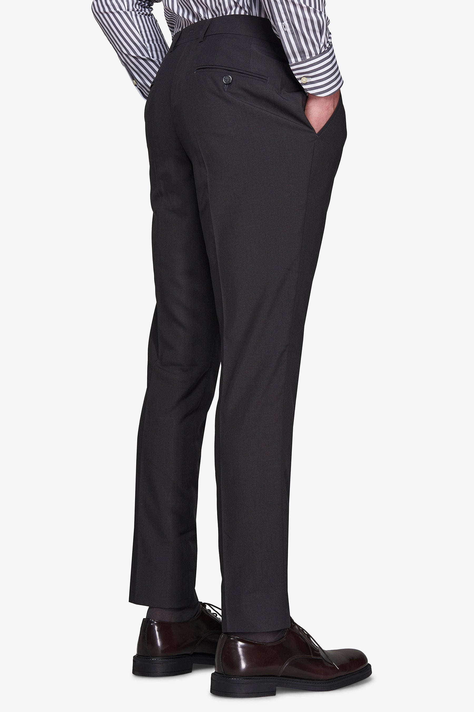 Pantaloni da abito classico grigio slim-Dan John