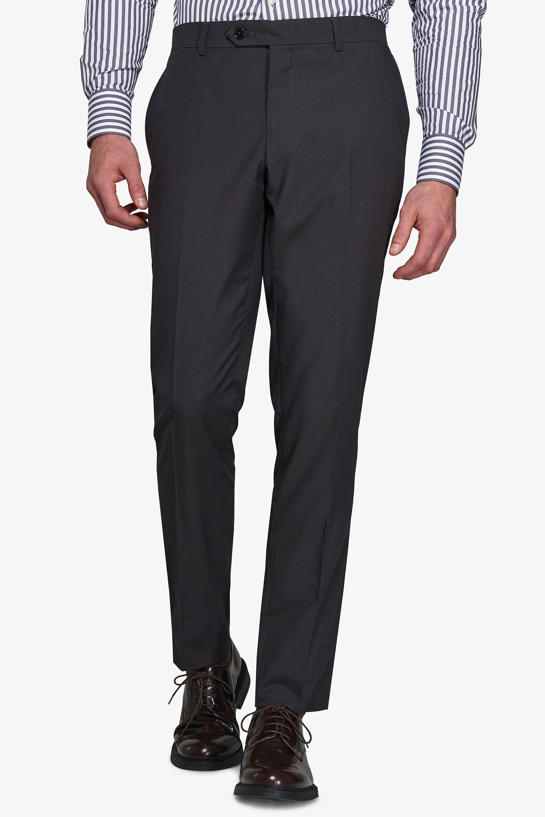 Pantaloni da abito classico grigio slim-Dan John