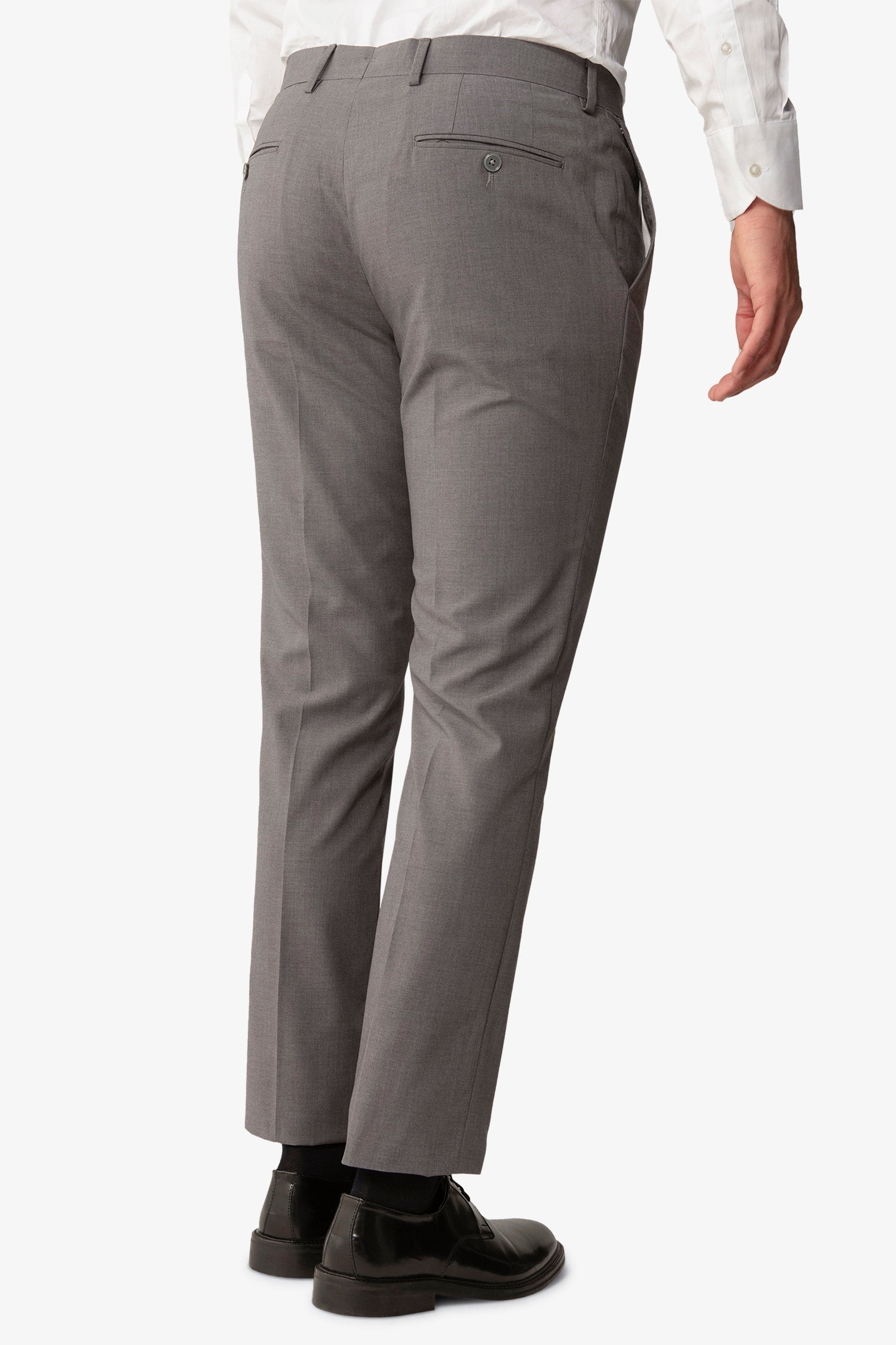 Pantalone da abito melange grigio-Dan John