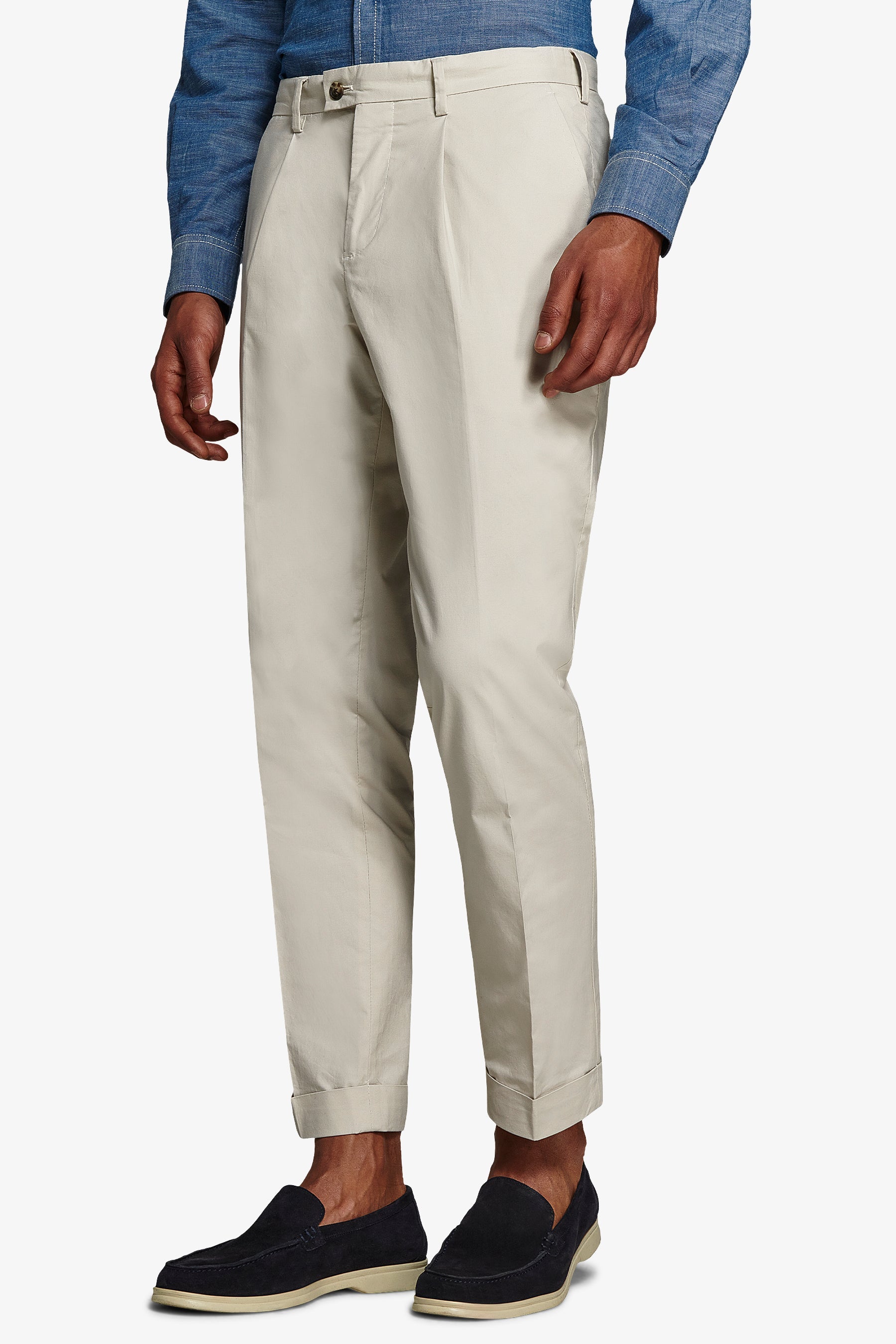 Pantalone da abito tela paracadute pomice slim-Dan John