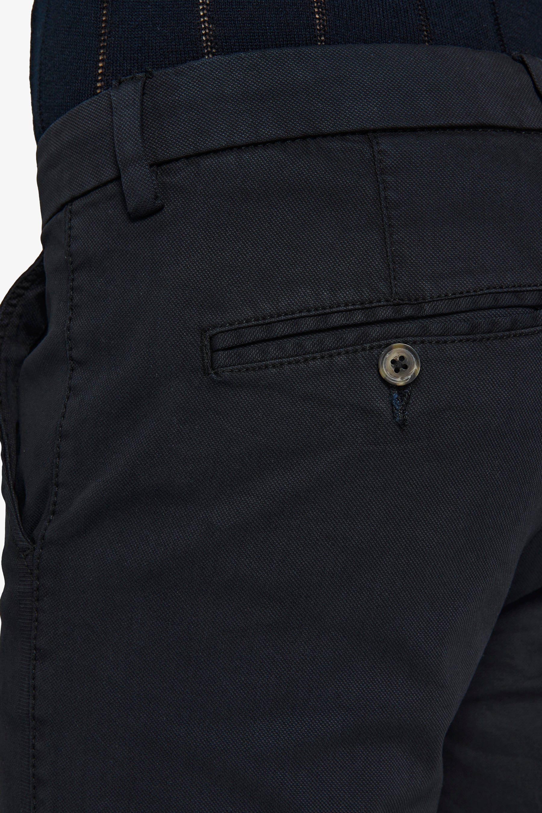 Pantalone in canvas tinto capo nero slim-Dan John