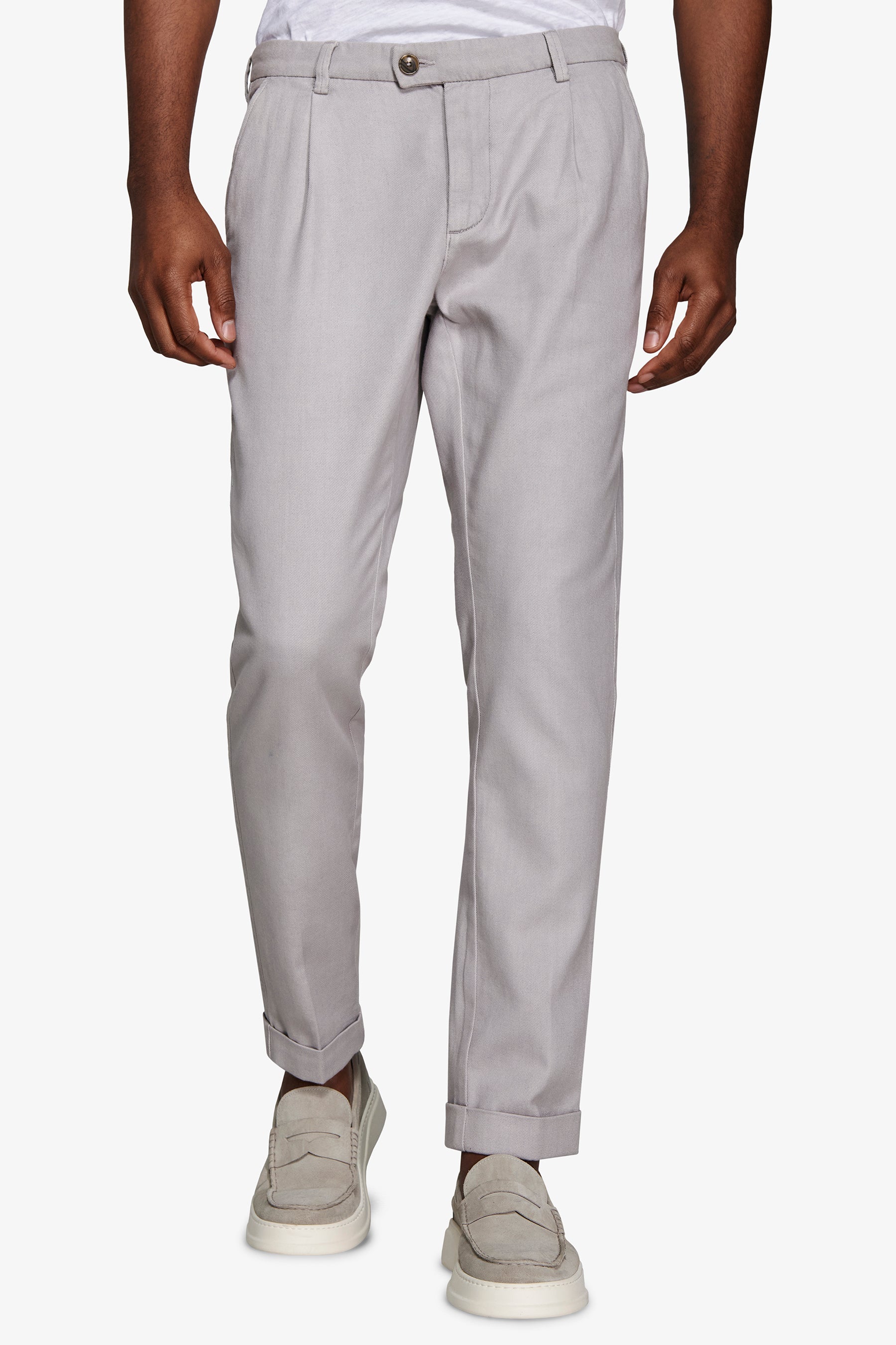 Pantaloni cavalry grigio chiaro-Dan John