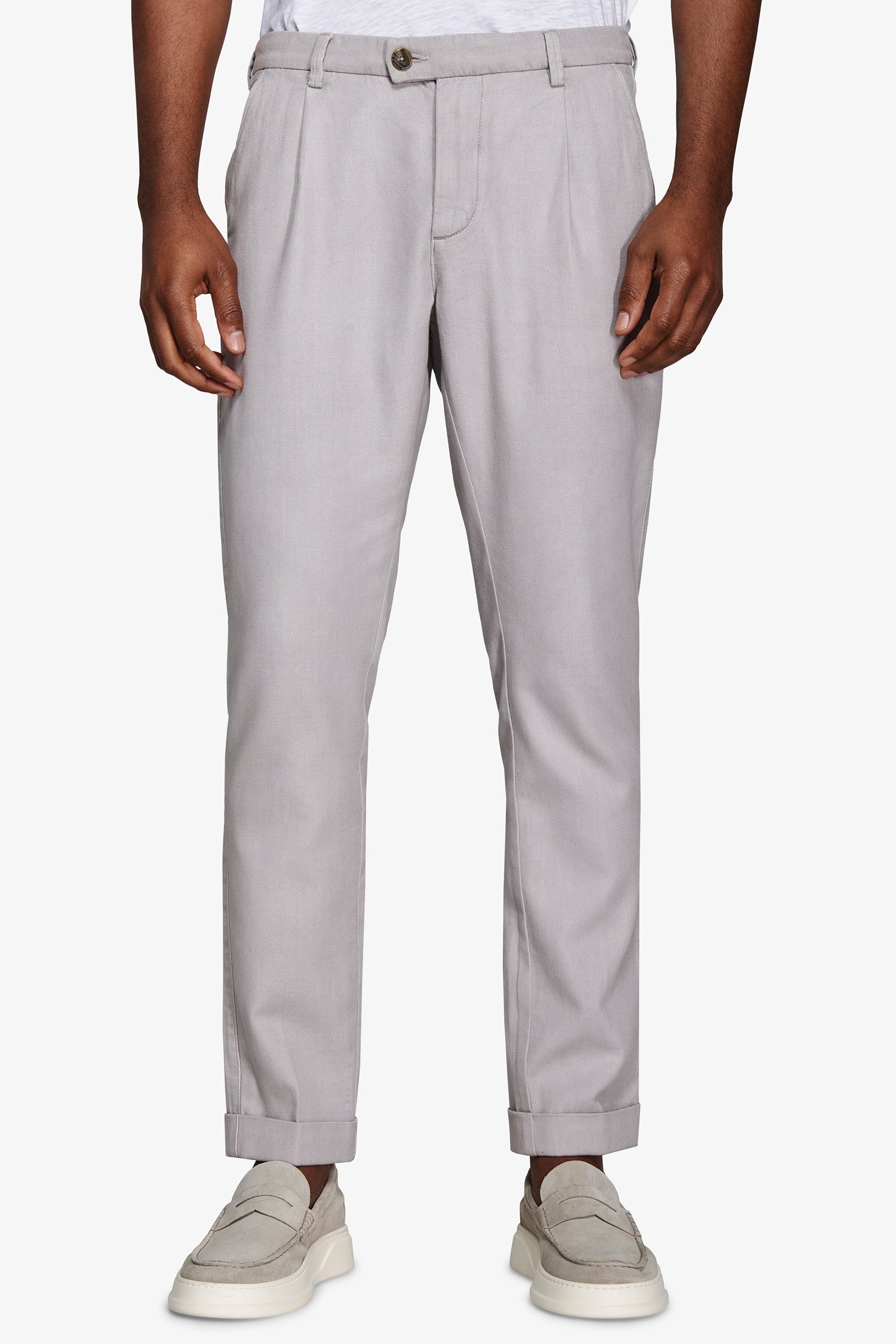 Pantaloni cavalry grigio chiaro-Dan John