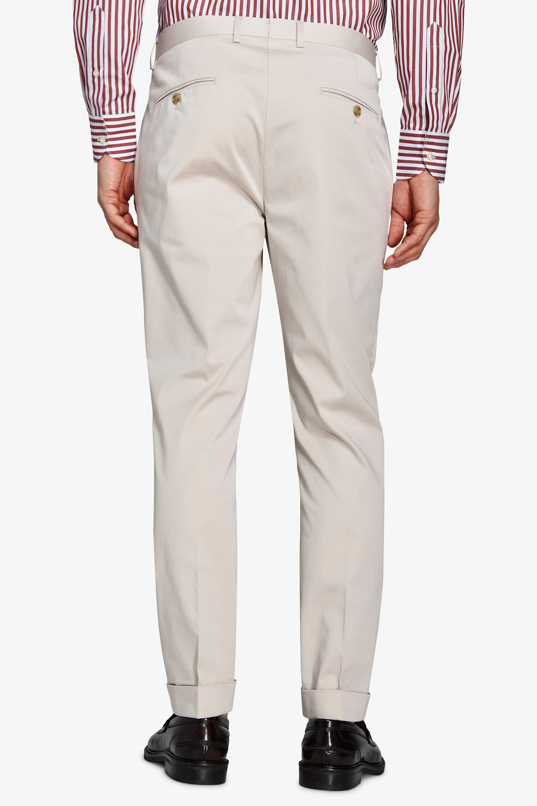 Pantaloni da abito in jersey stretch ghiaccio-Dan John