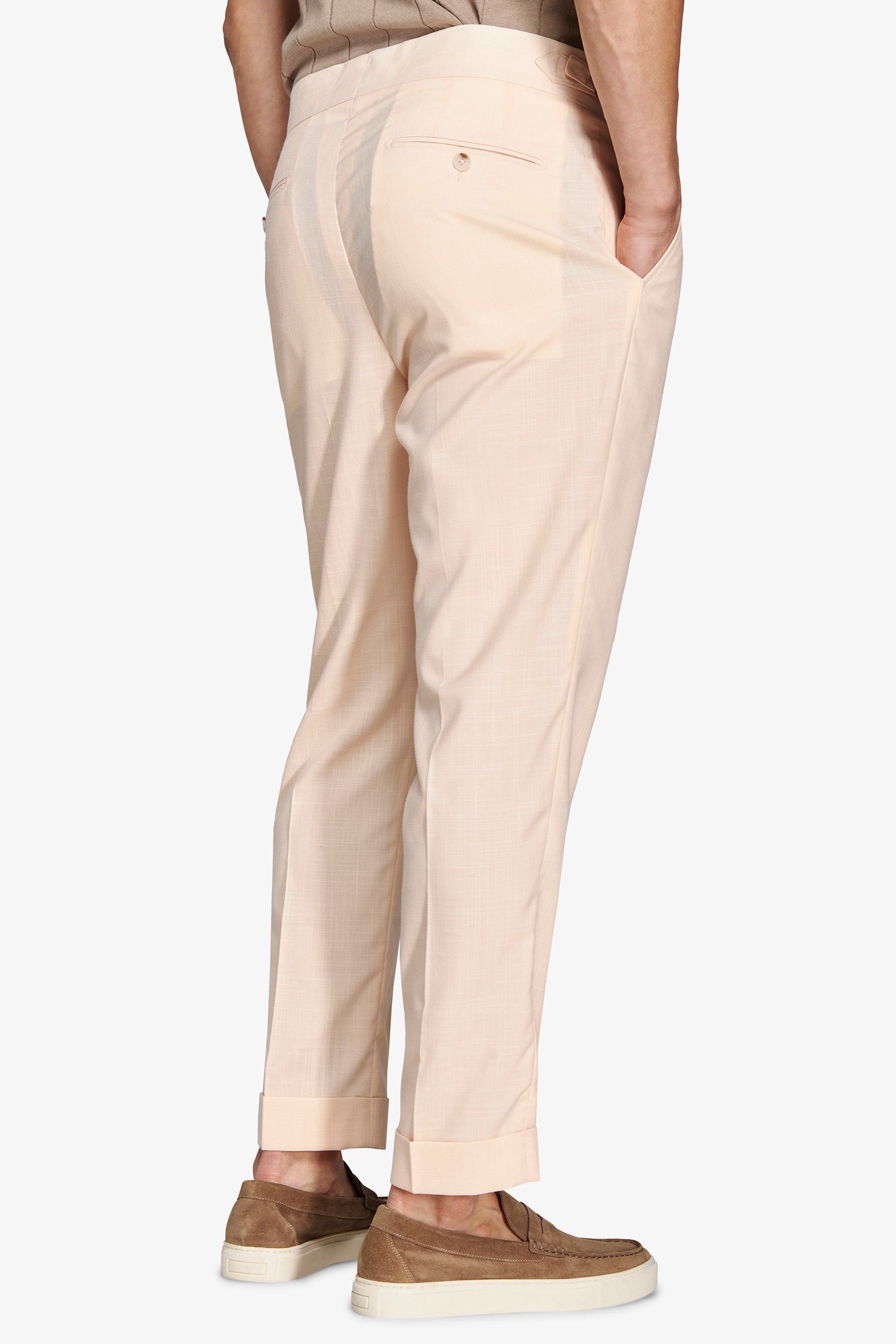 Pantaloni in tela fiammata pesca-Dan John