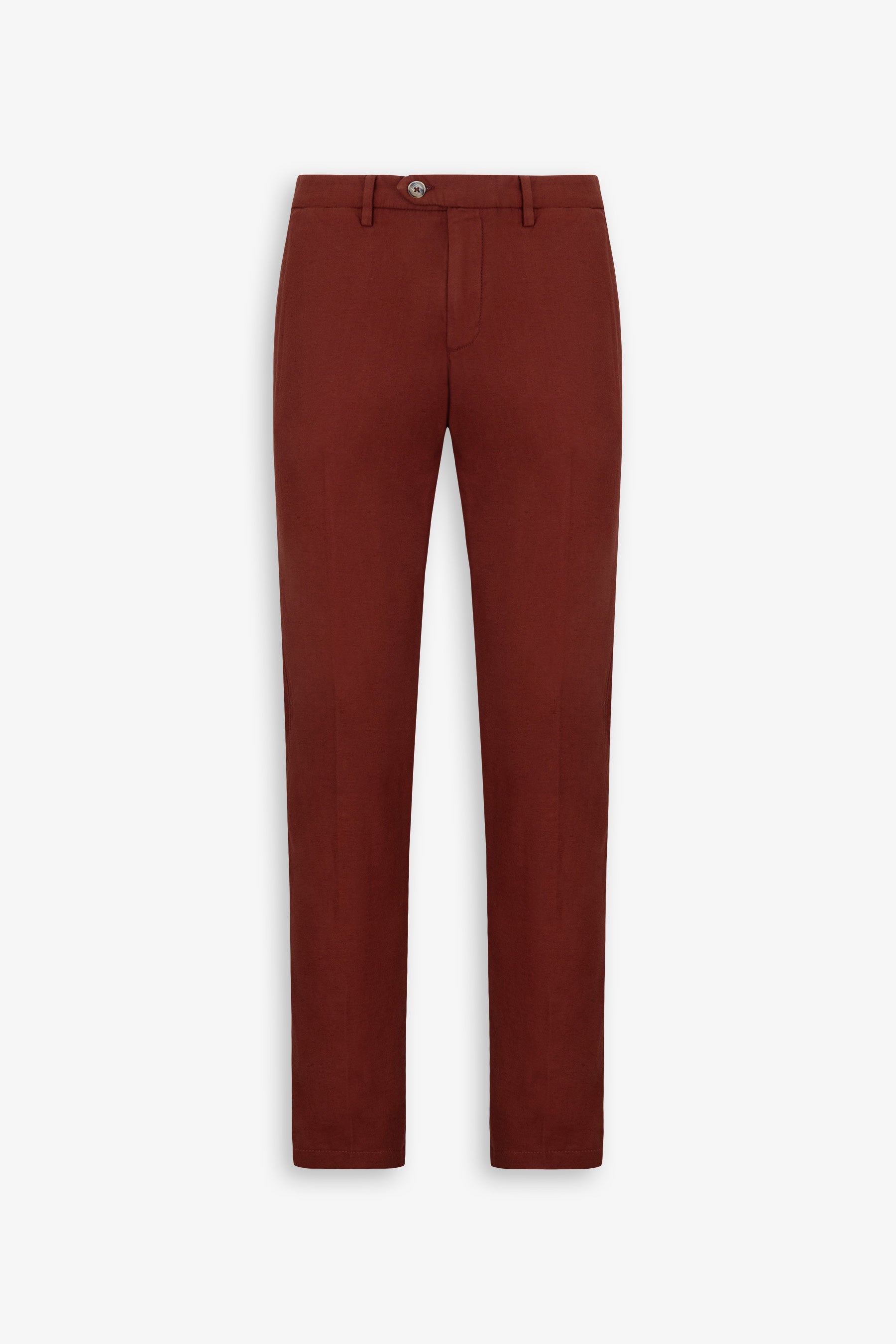 Pantaloni misto lino fiammato mattone-Dan John