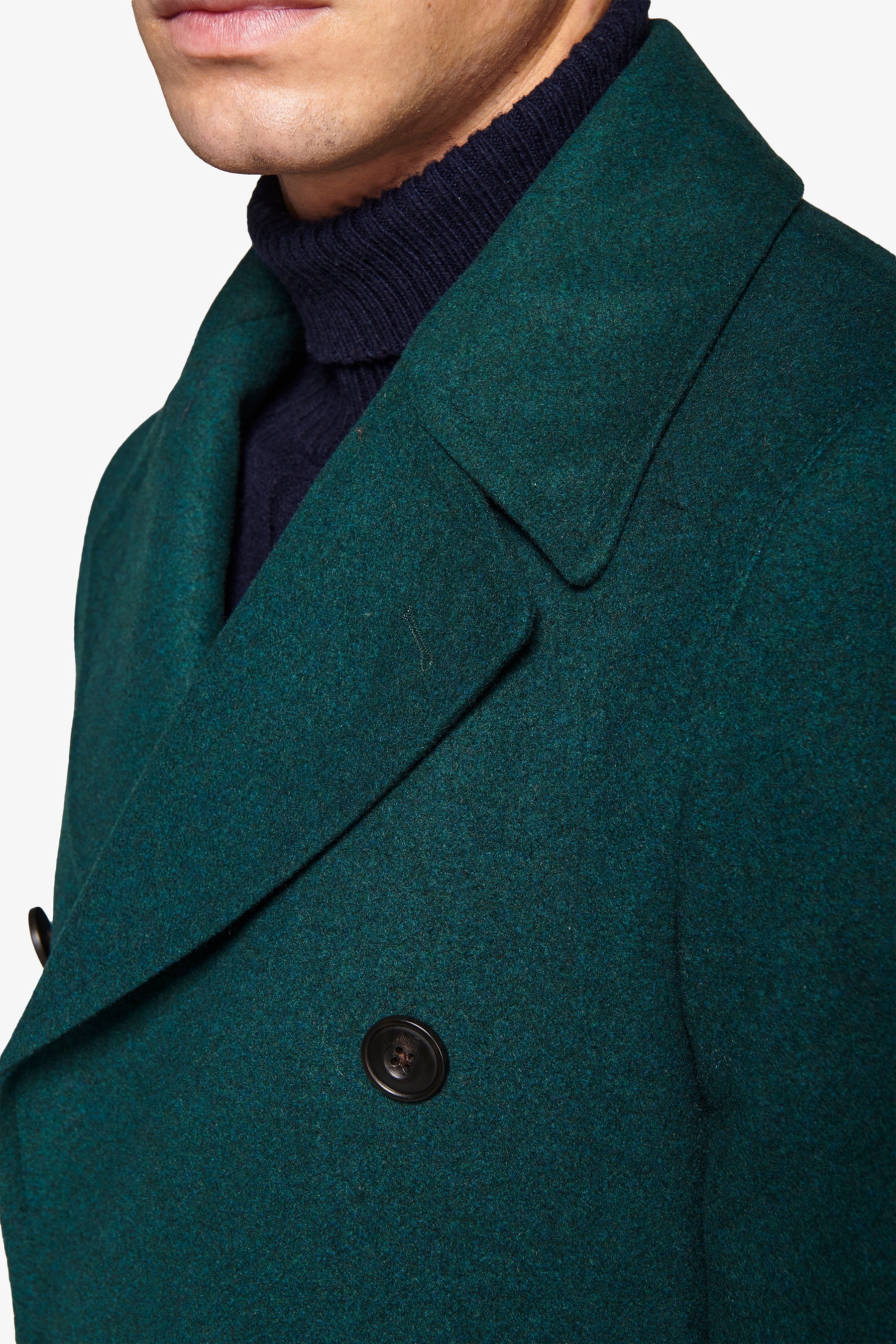 Peacoat doppiopetto ottanio-Dan John