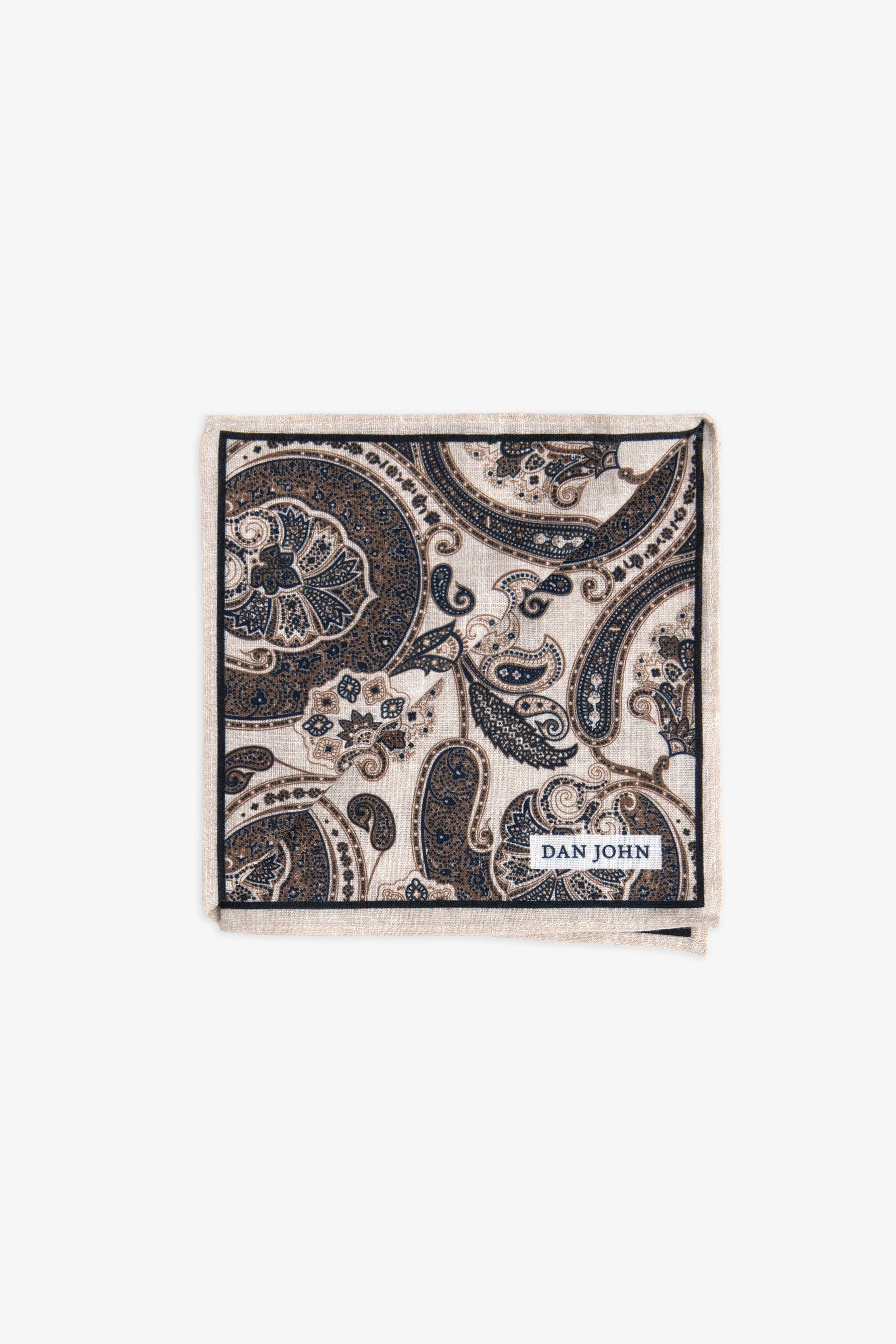 Pochette disegno cashmere blu-Dan John