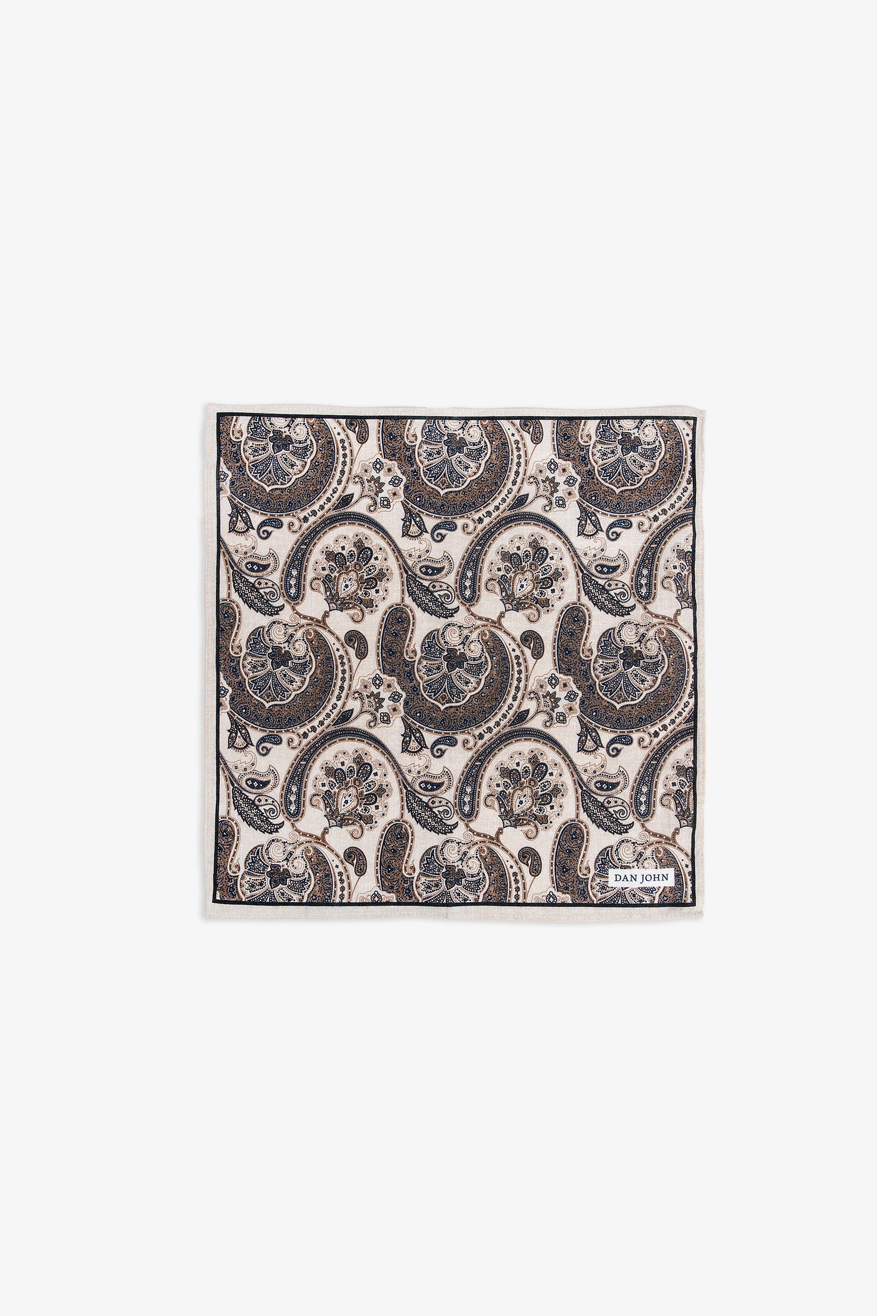 Pochette disegno cashmere blu-Dan John