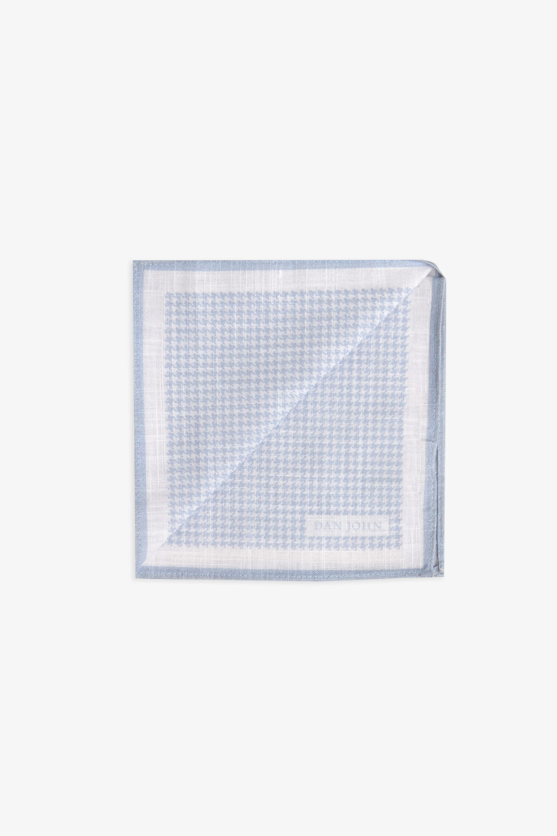 Pochette micro check celeste-Dan John