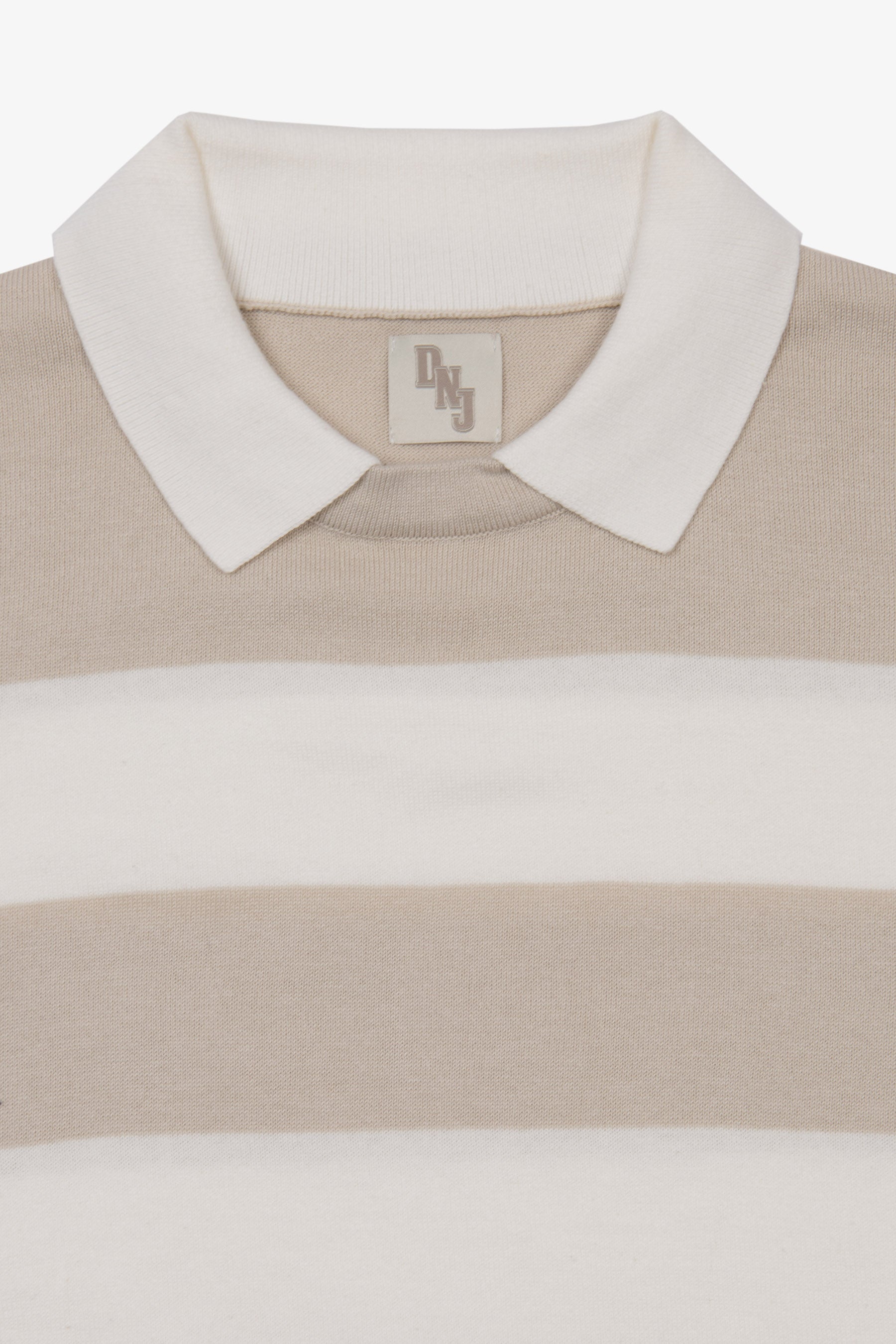 Polo a righe bicolore off white DNJ-Dan John